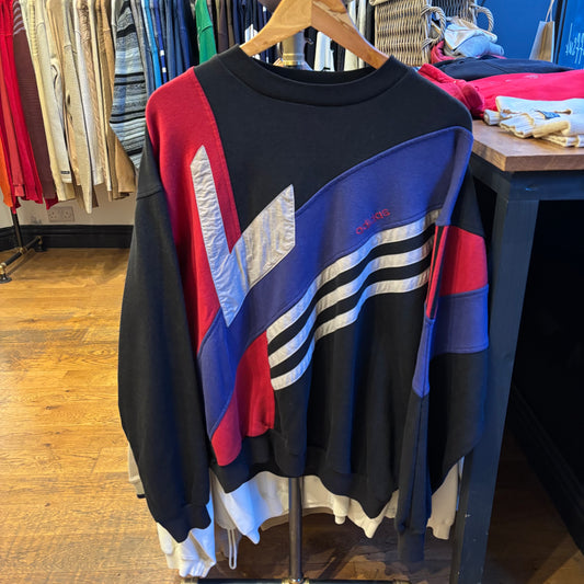 Adidas Pullover Oversized Sweatshirt Black (Large)