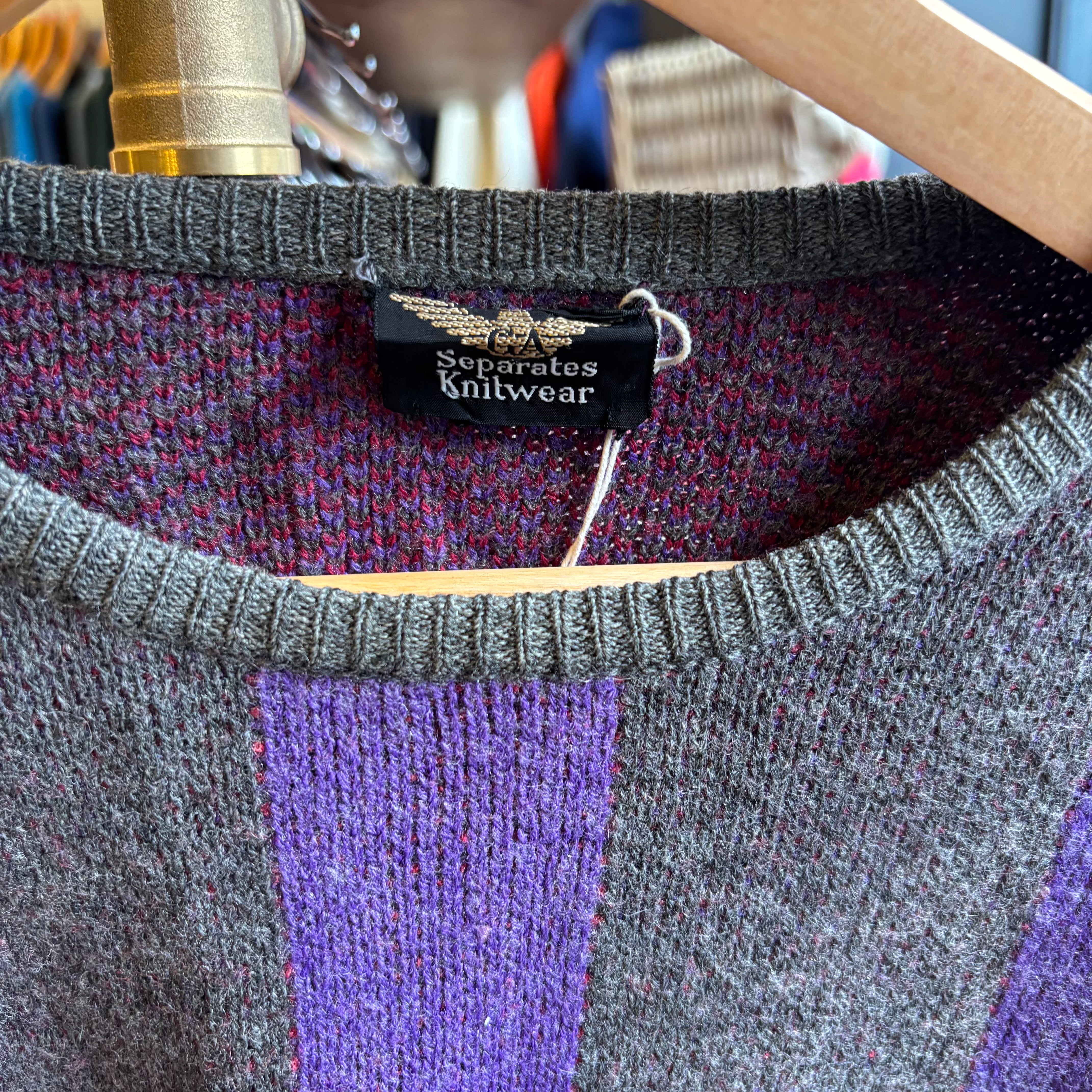Giorgio Armani 80s Eagle Logo Knit Jumper (Small) – Griffs