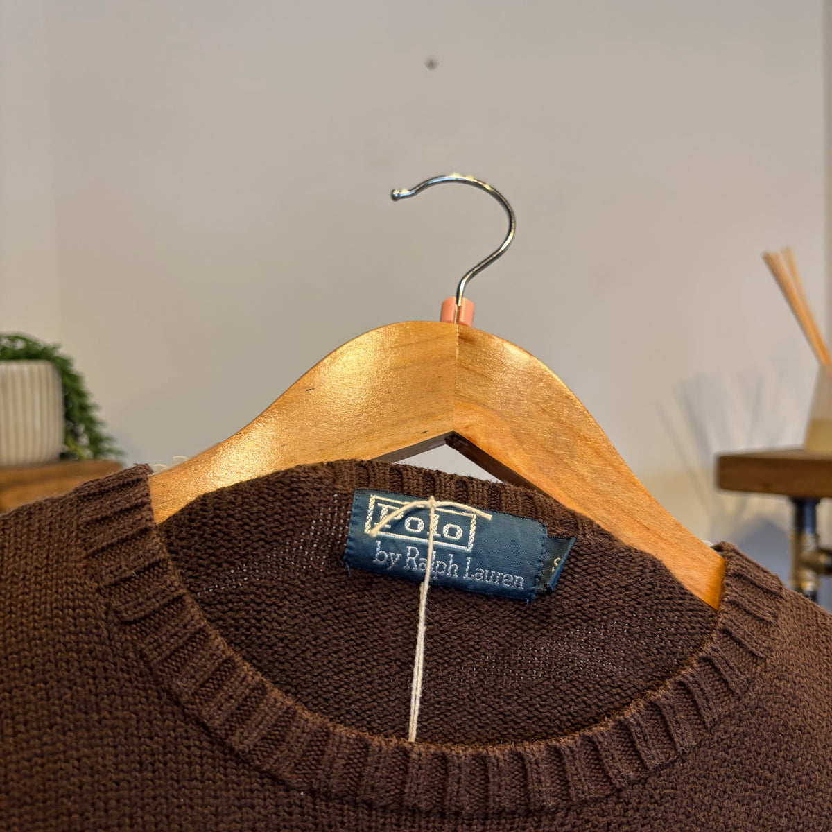Ralph Lauren Pullover Knit Jumper Brown (Small)