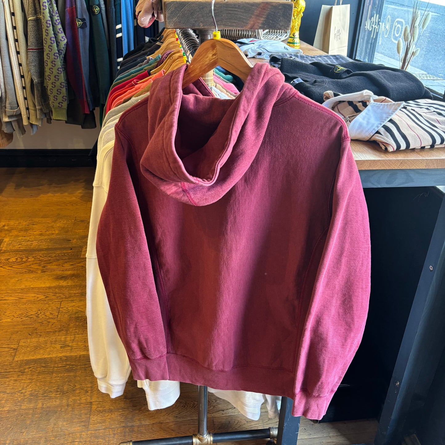 Supreme FW16 Blade Whole Car Hoodie Burgundy (Medium)