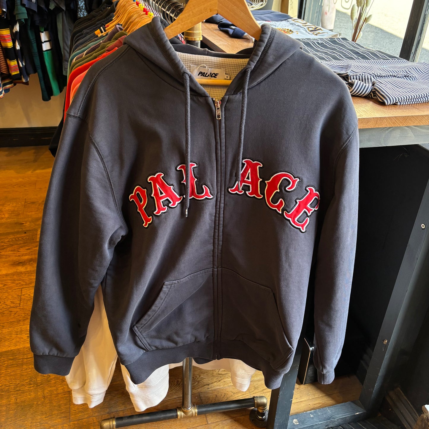 Palace SS22 Arch Zip Hoodie Navy (Medium)