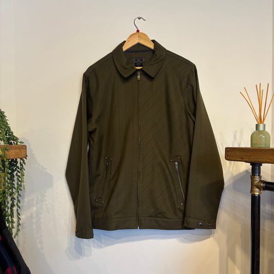 Oakley Pinstripe Harrington Jacket Green (Large)
