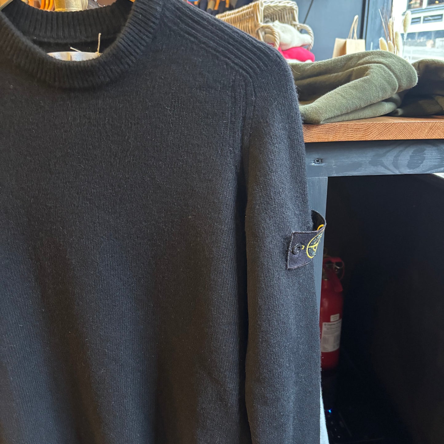 Stone Island AW20 Pullover Knit Jumper Black (Medium)