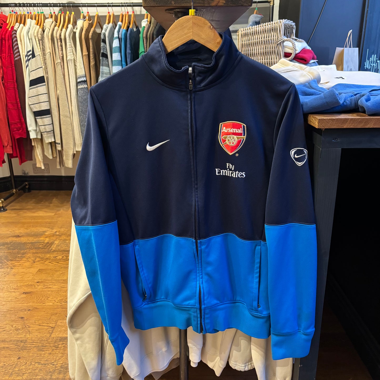 Nike Arsenal 2009/10 T90 Training Jacket Navy (Medium)