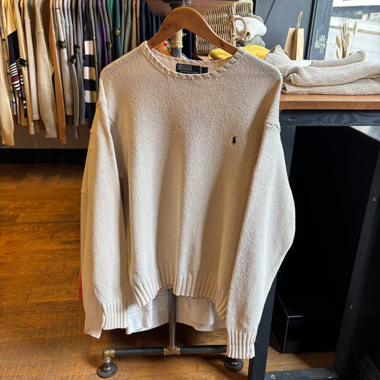 Ralph Lauren Pullover Knit Jumper Cream (Large)