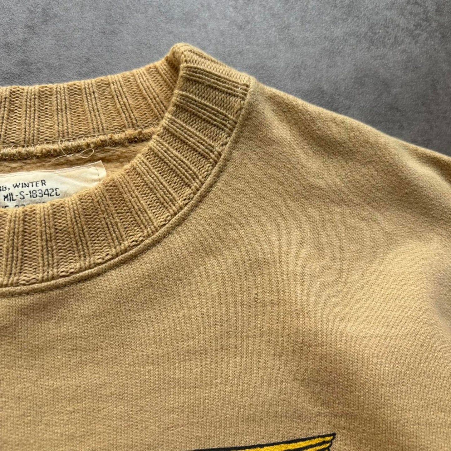 Avirex Sweatshirt Beige (Small)