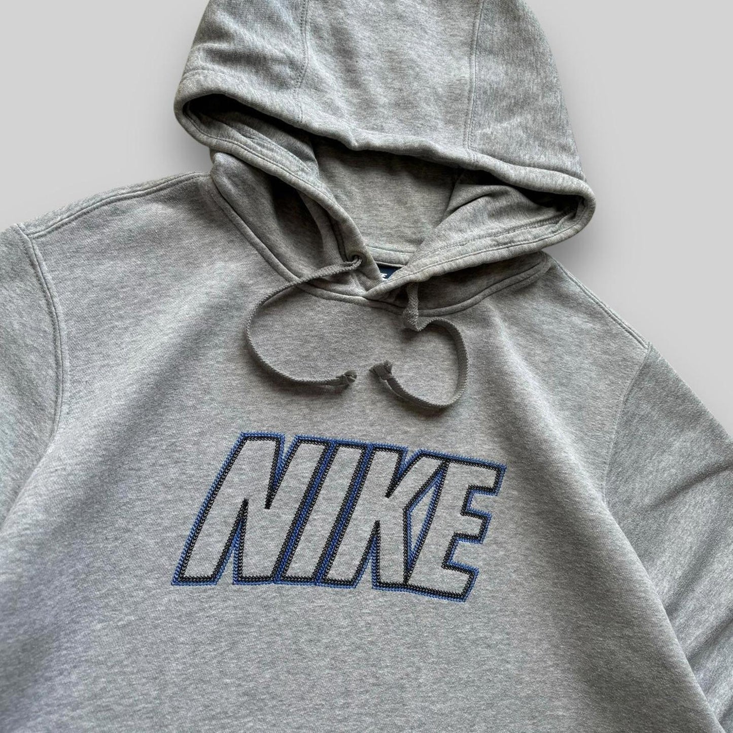 Nike Club Spellout Hoodie Grey (Small)