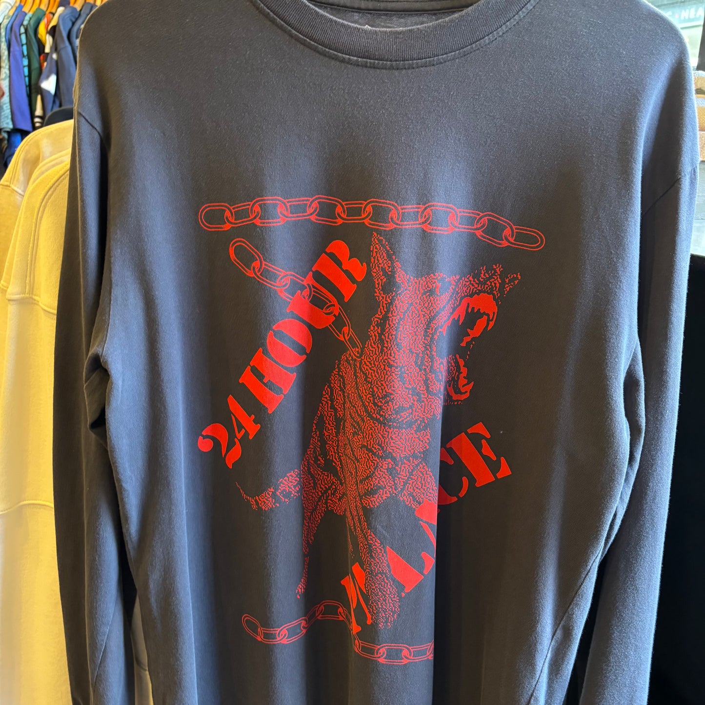Palace FW18 24hr Longsleeve T-Shirt Navy (Medium)