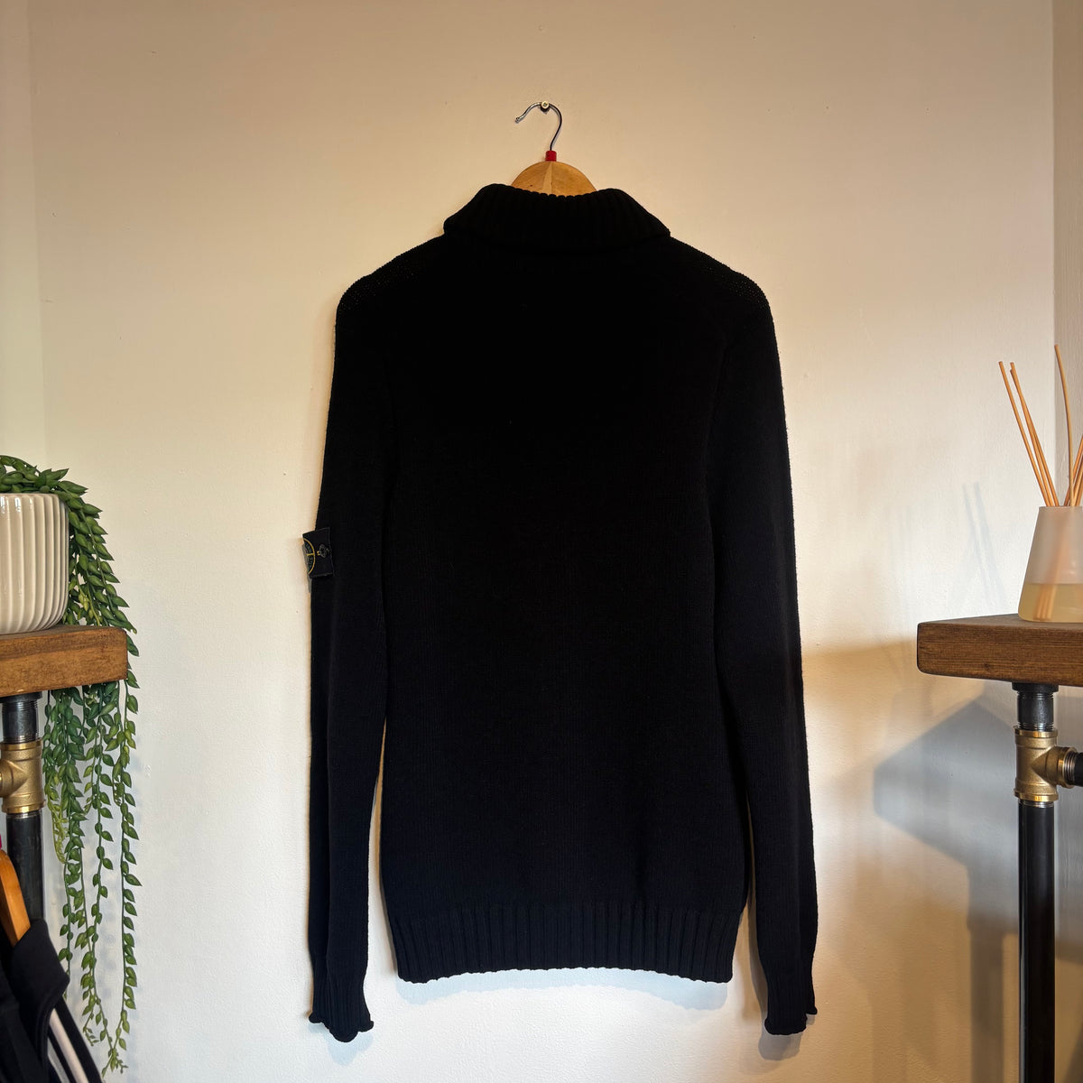 Stone Island A/W 2016 Full Zip Knit Jumper Black (Large)