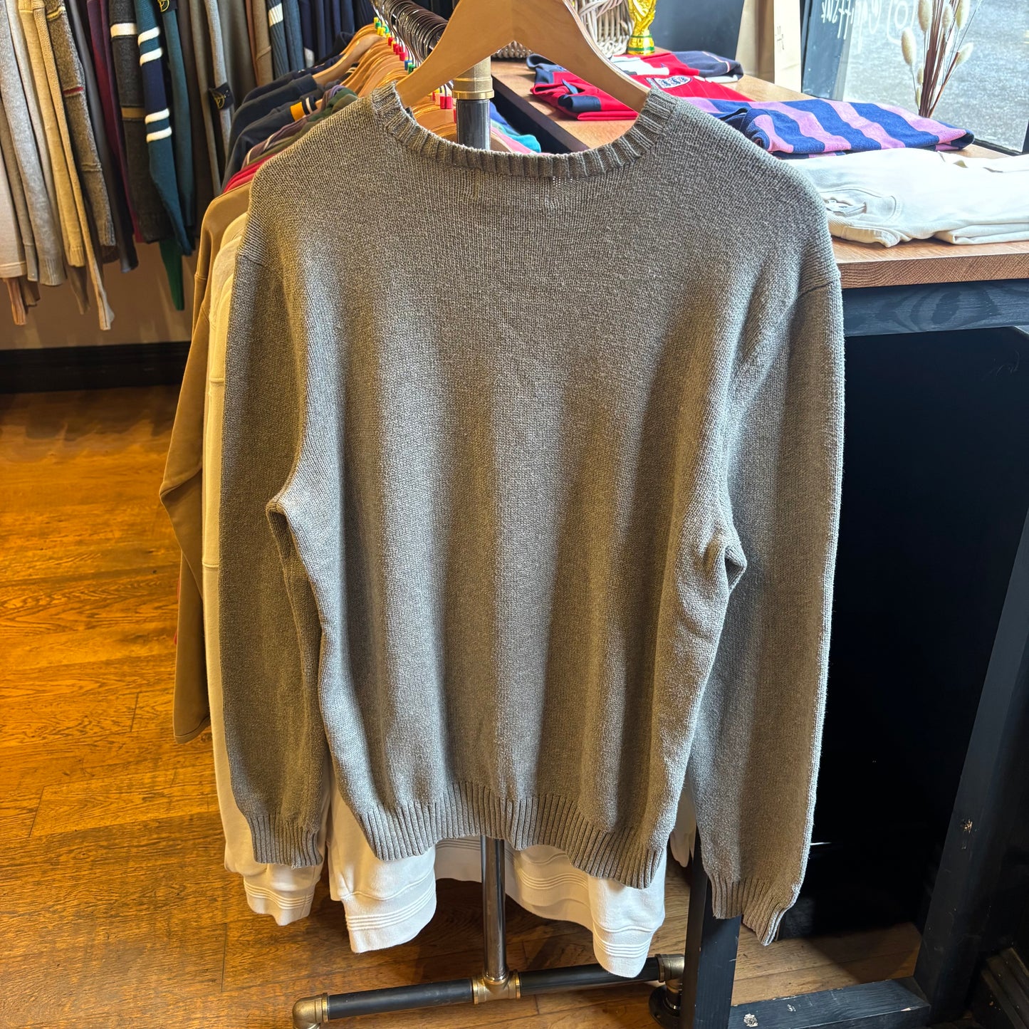 Ralph Lauren Pullover Knit Jumper Grey (Medium)