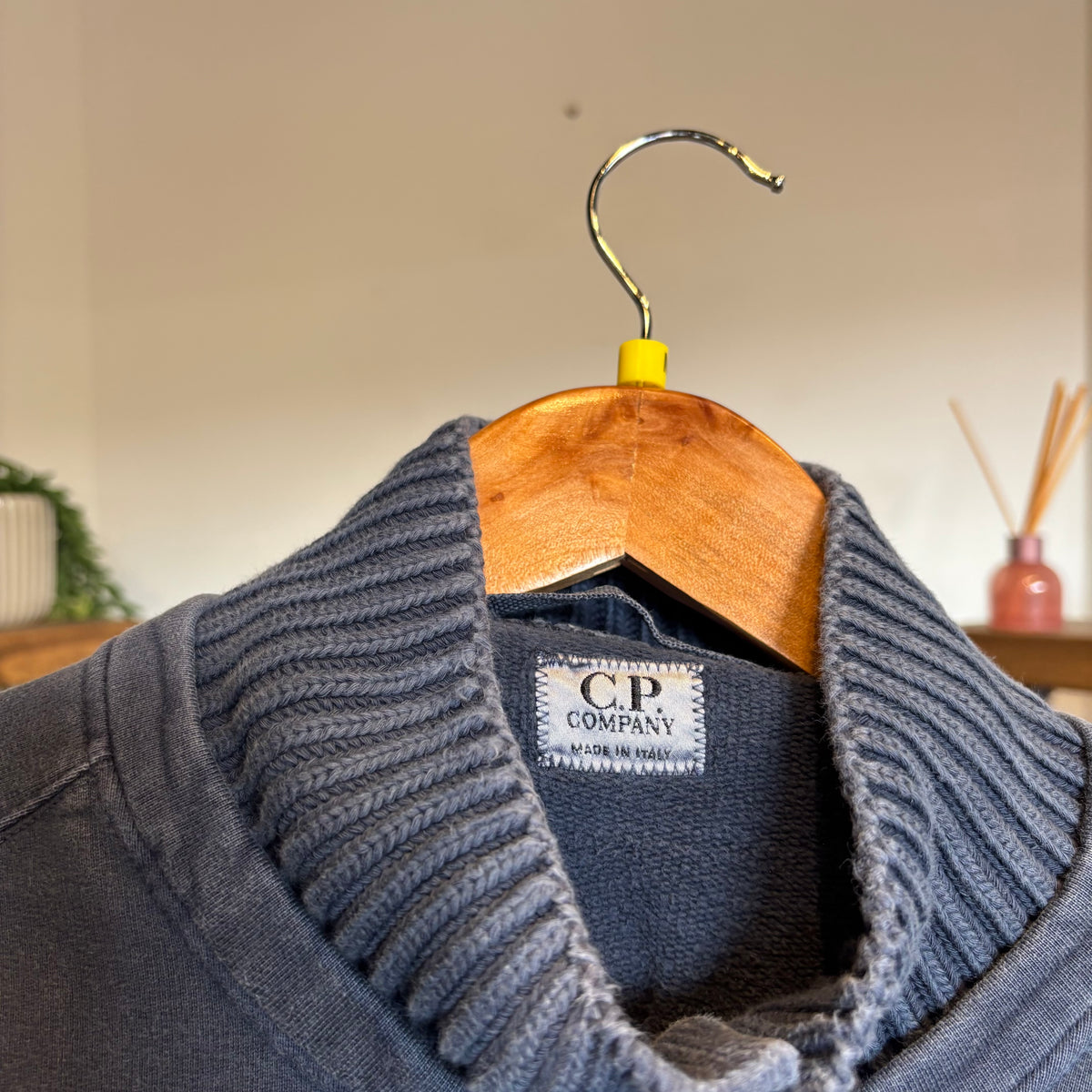 CP Company 2000s Button Pullover Jumper Navy (Large)