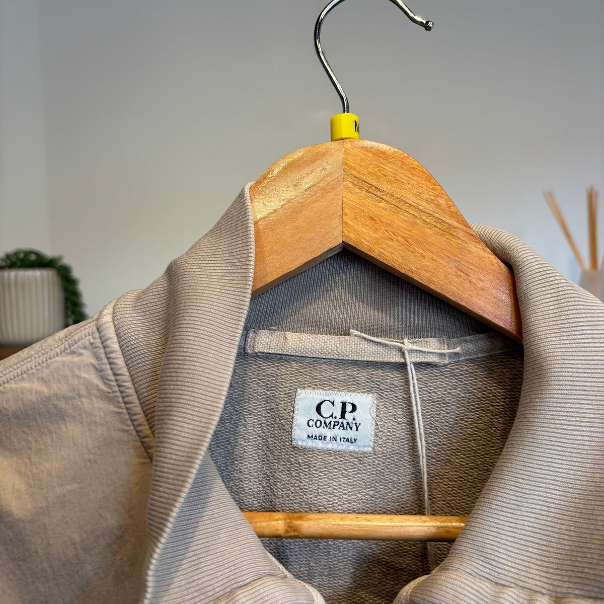 CP Company 2000s Quarter Zip Jumper Beige (Medium)