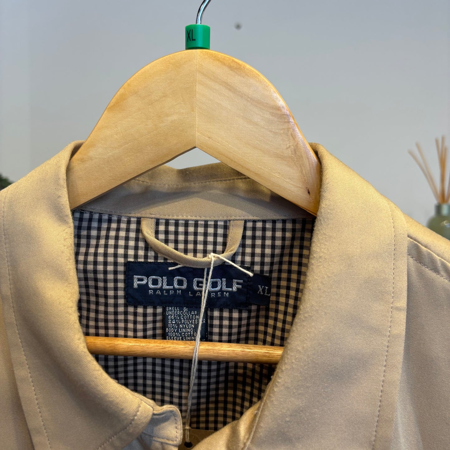 Ralph Lauren Golf Harrington Zip Jacket Beige (XL)