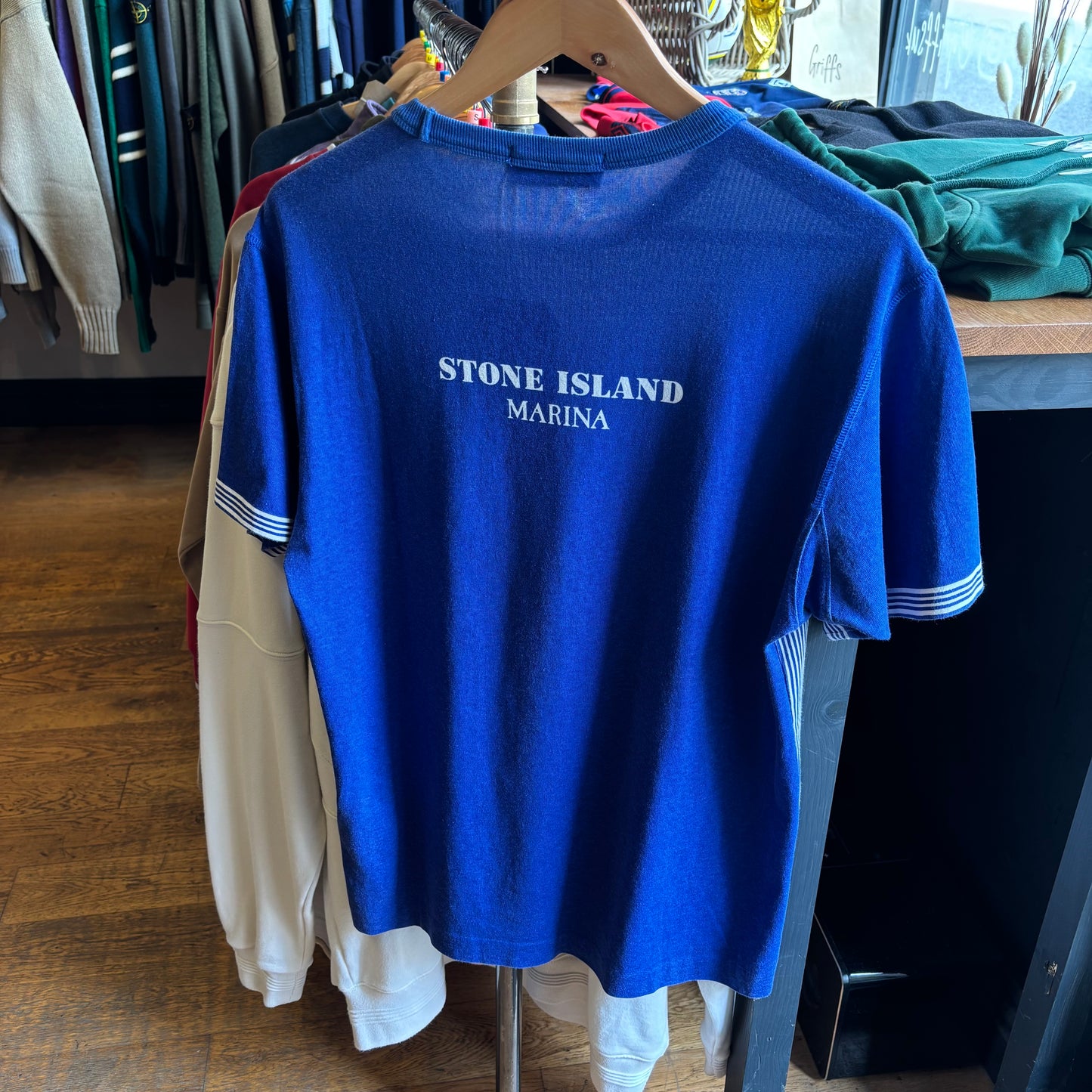 Stone Island S/S 2019 Marina Short Sleeve T-Shirt Blue (Medium)