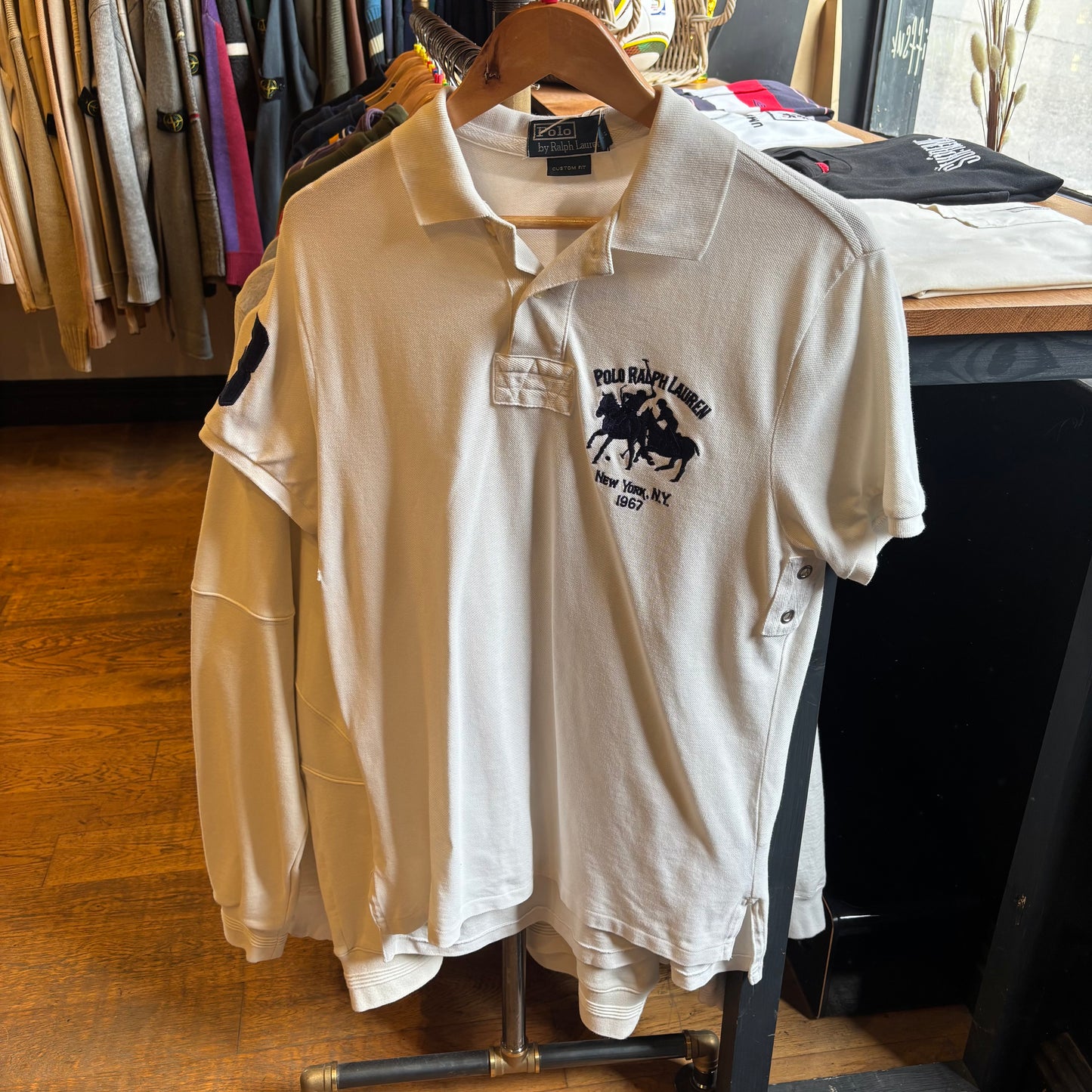 Ralph Lauren Big Pony Polo Shirt White (Large)
