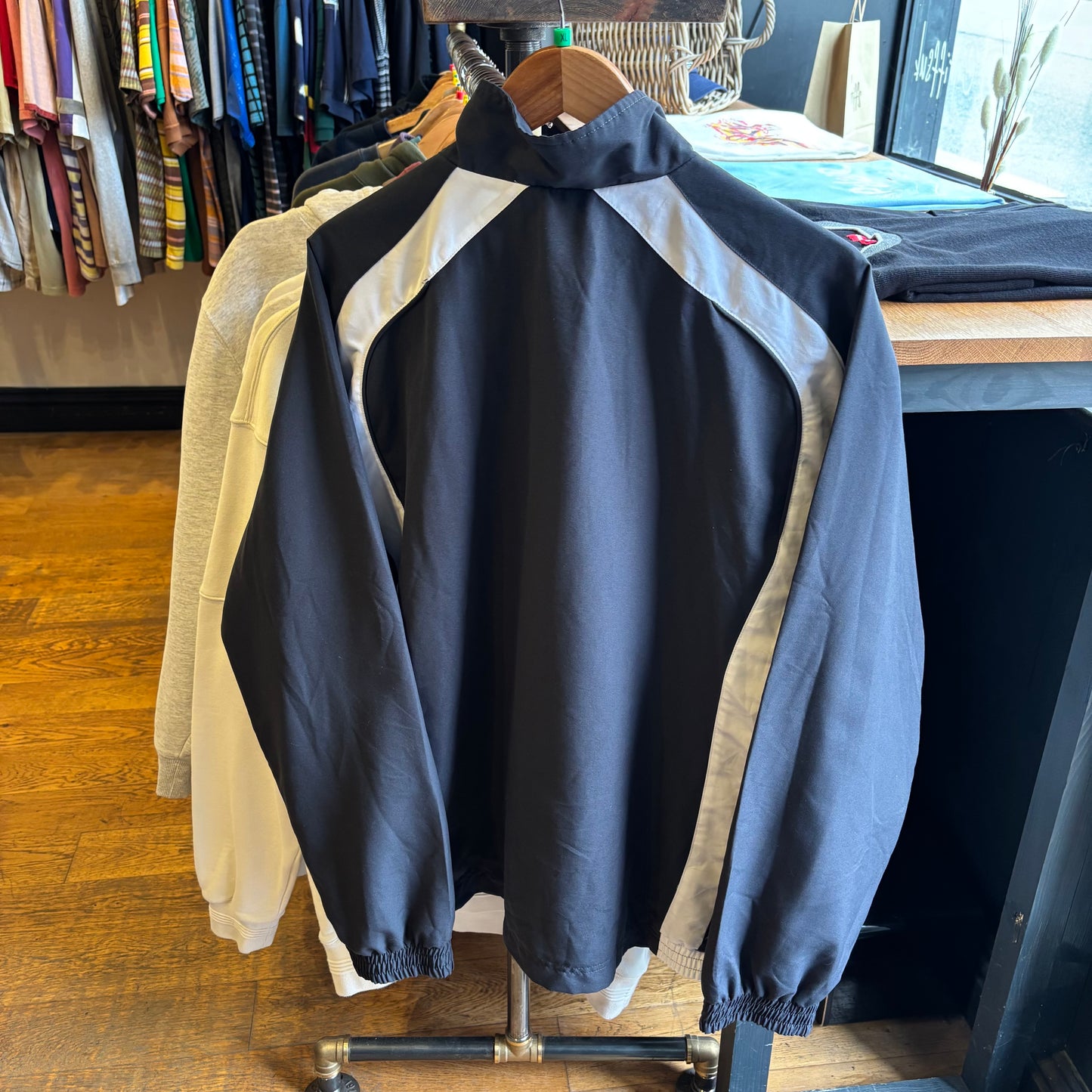 Adidas Zip Up Windbreaker Jacket Green (XL)