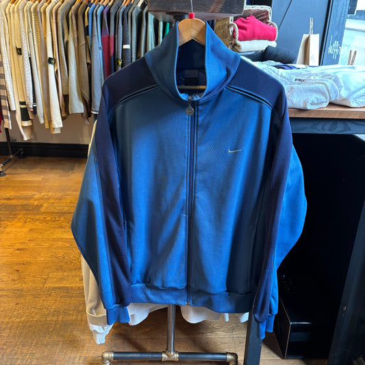 Nike Swoosh Zip Up Track Jacket Blue (Large)