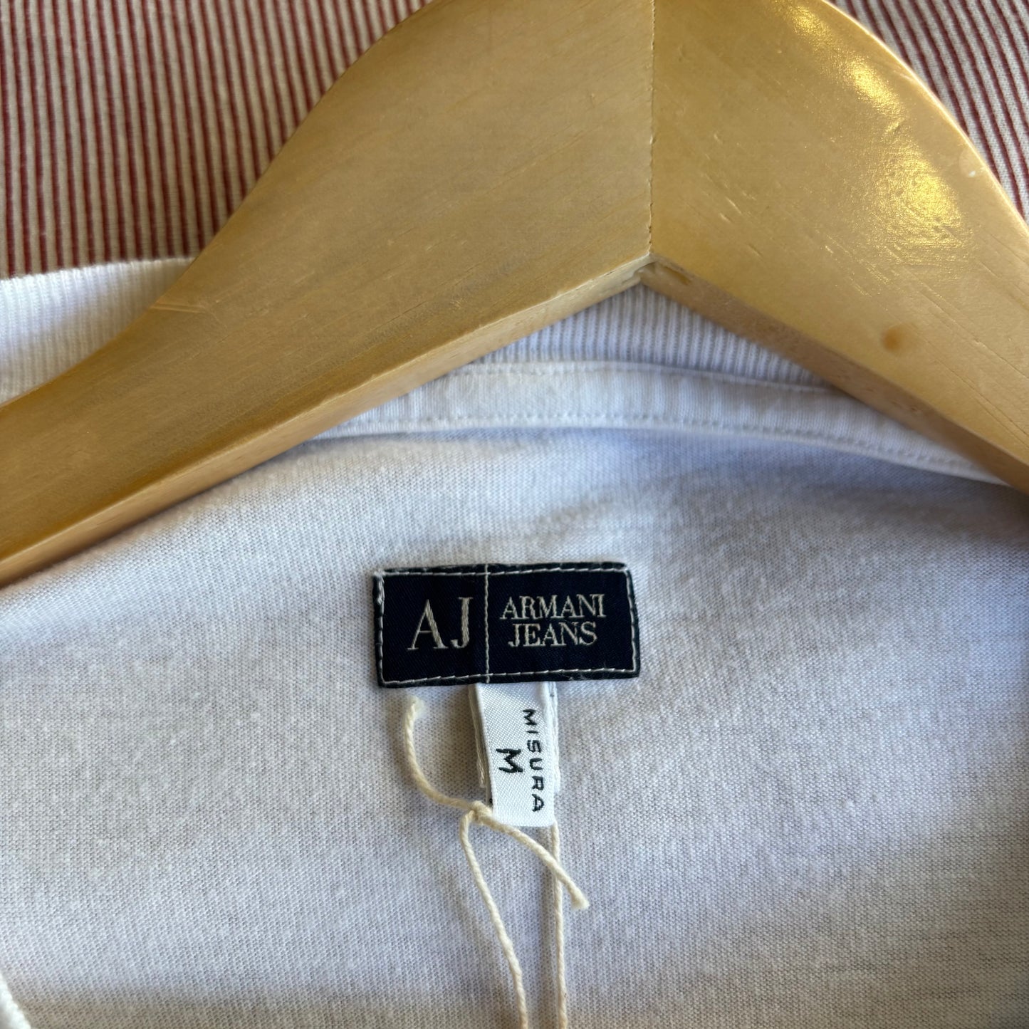Armani Jeans Print Longsleeve T-Shirt White (Medium)