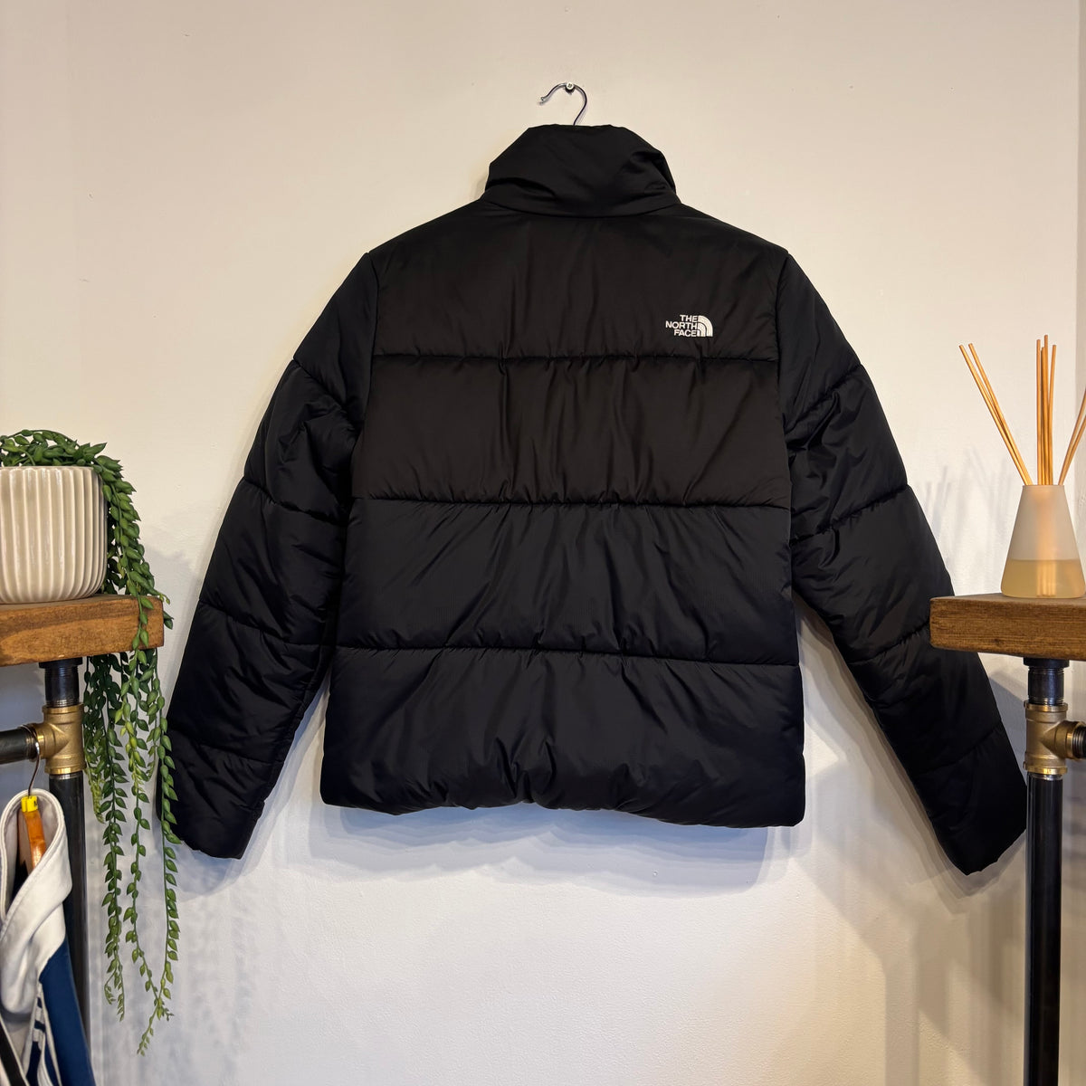 Women's The North Face Nuptse Puffer Jacket Black (Medium)