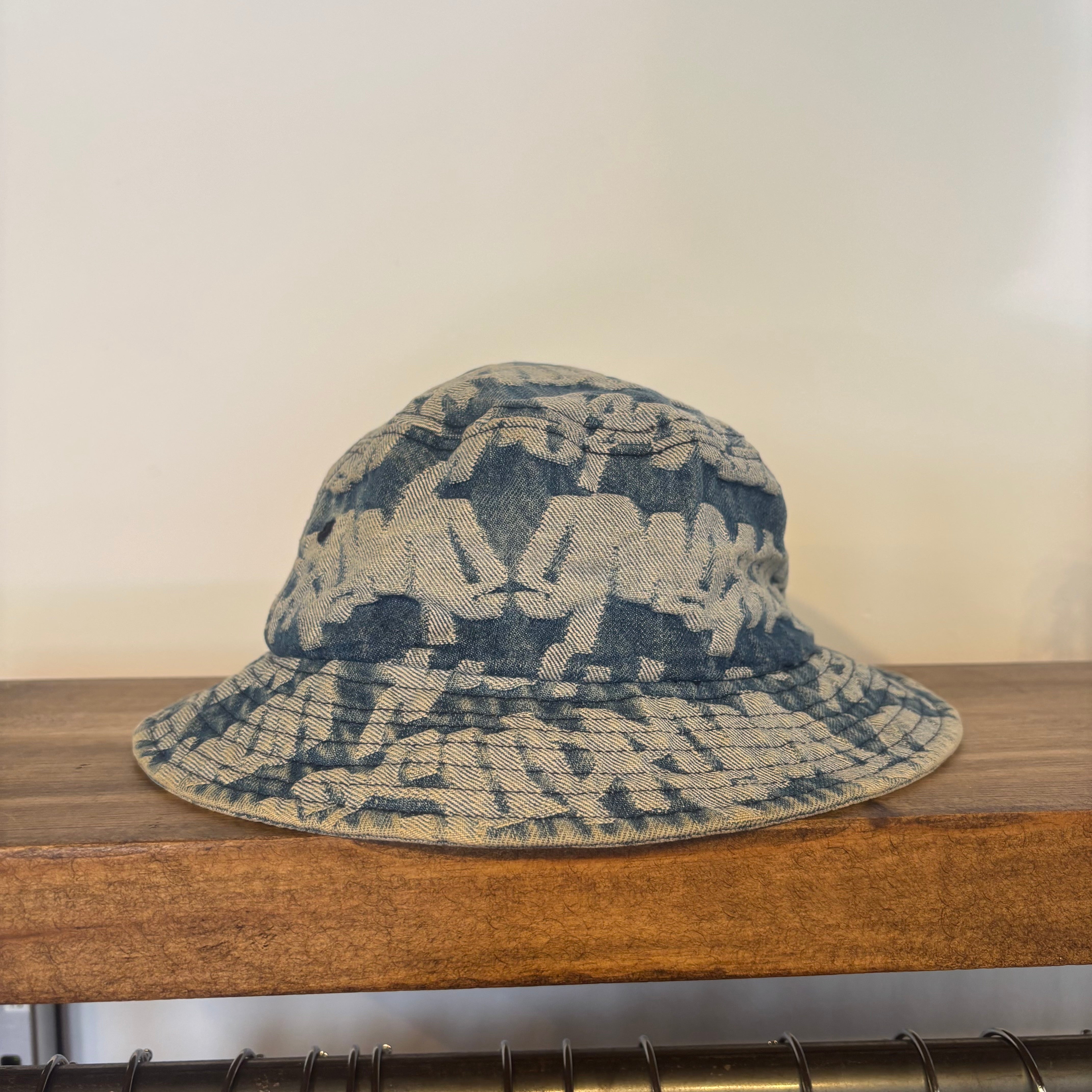Supreme SS22 Fat Tip Jacquard Denim Crusher Hat Blue – Griffs