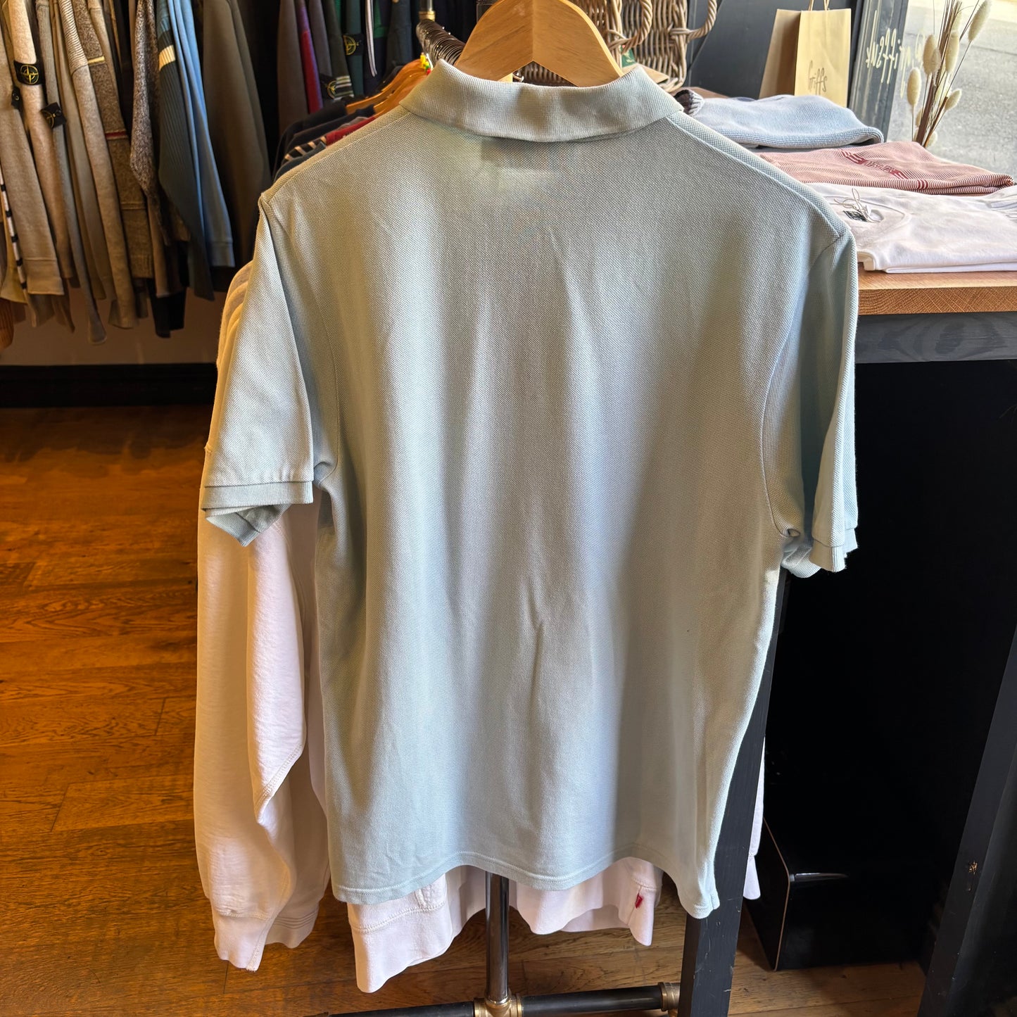 Yves Saint Laurent Polo Shirt Light Blue (Medium)