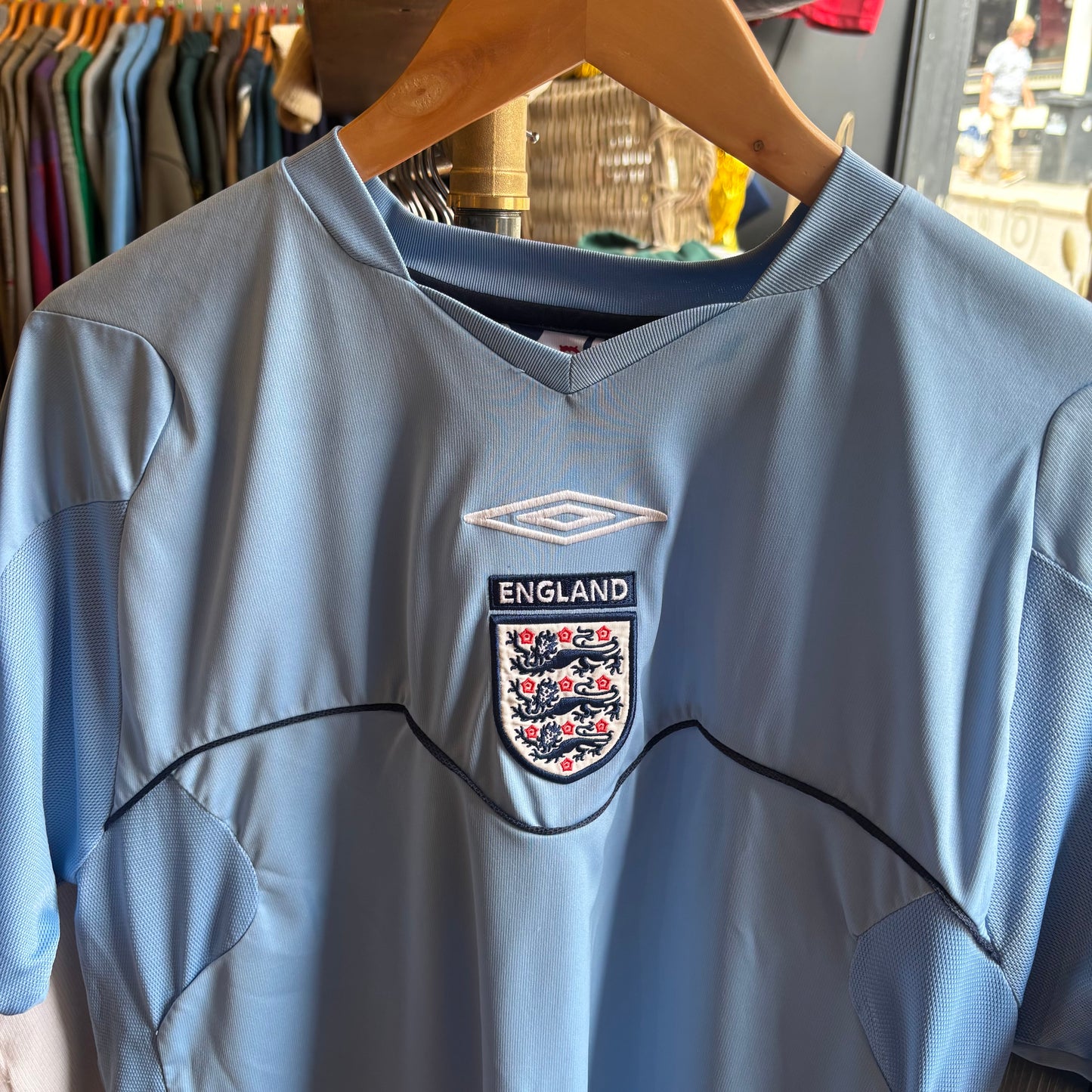 England Umbro 2000's Shirt Light Blue (Large)