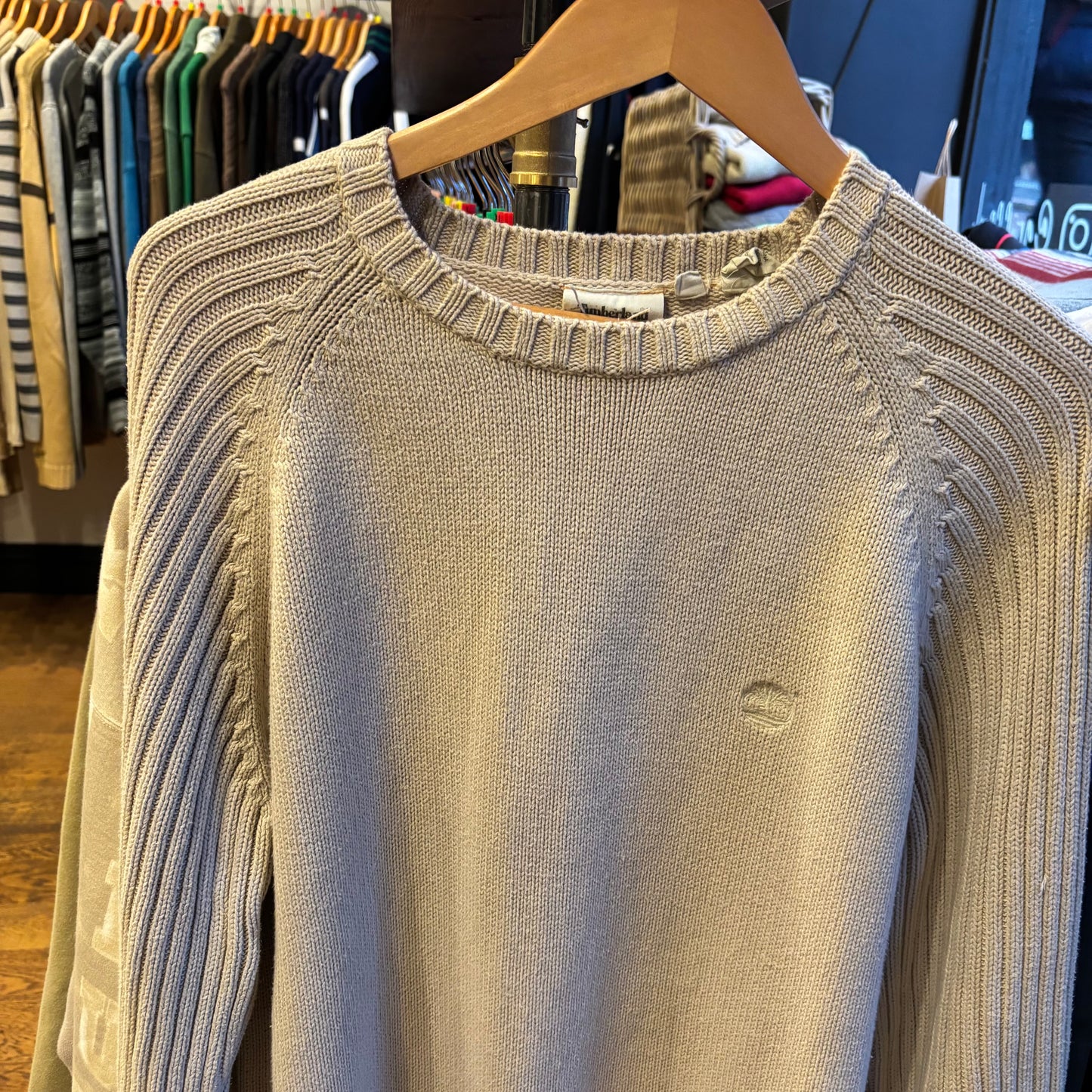 Timberland Pullover Knit Jumper Cream (Large)