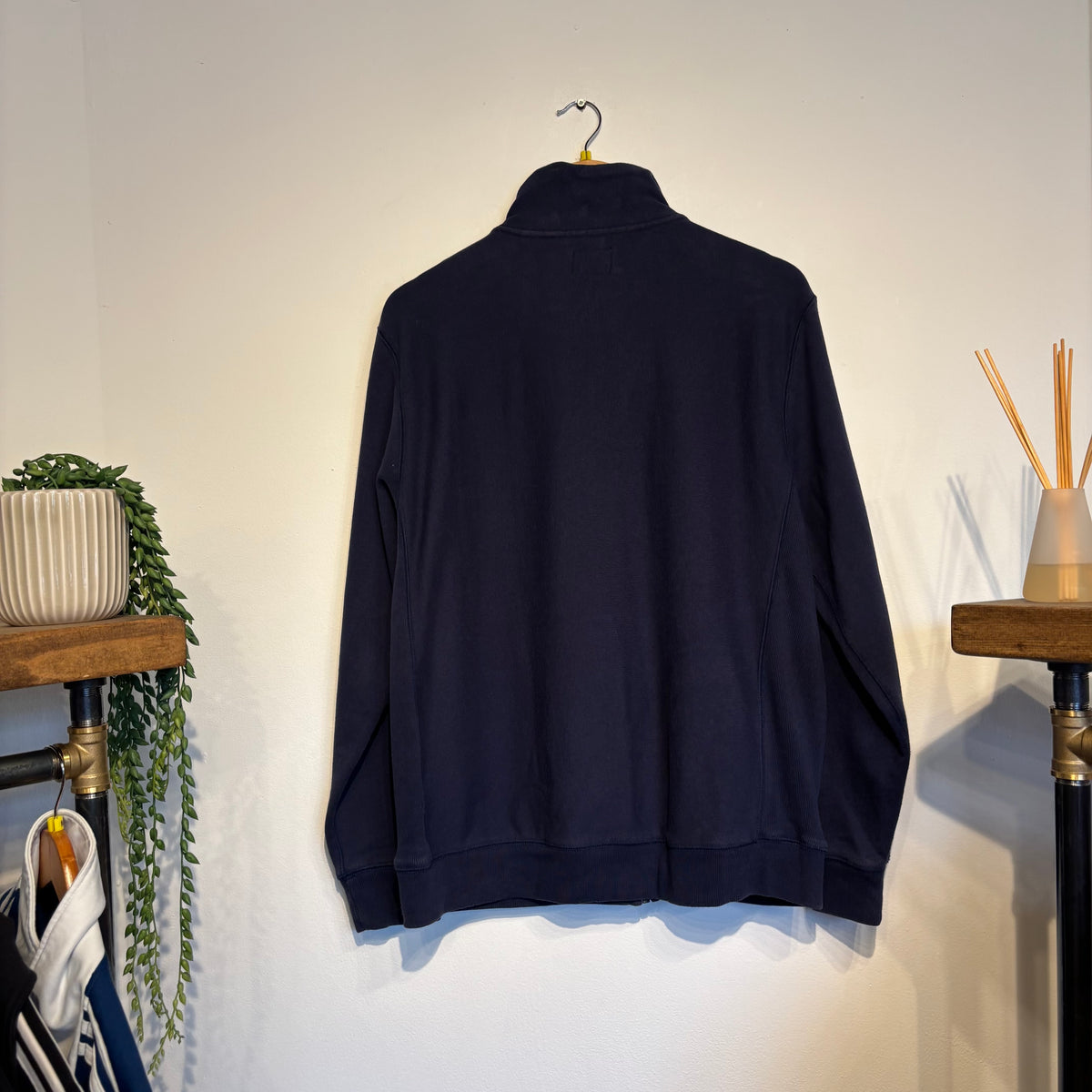 Stussy Y2K Full Zip Jumper Navy (Medium)