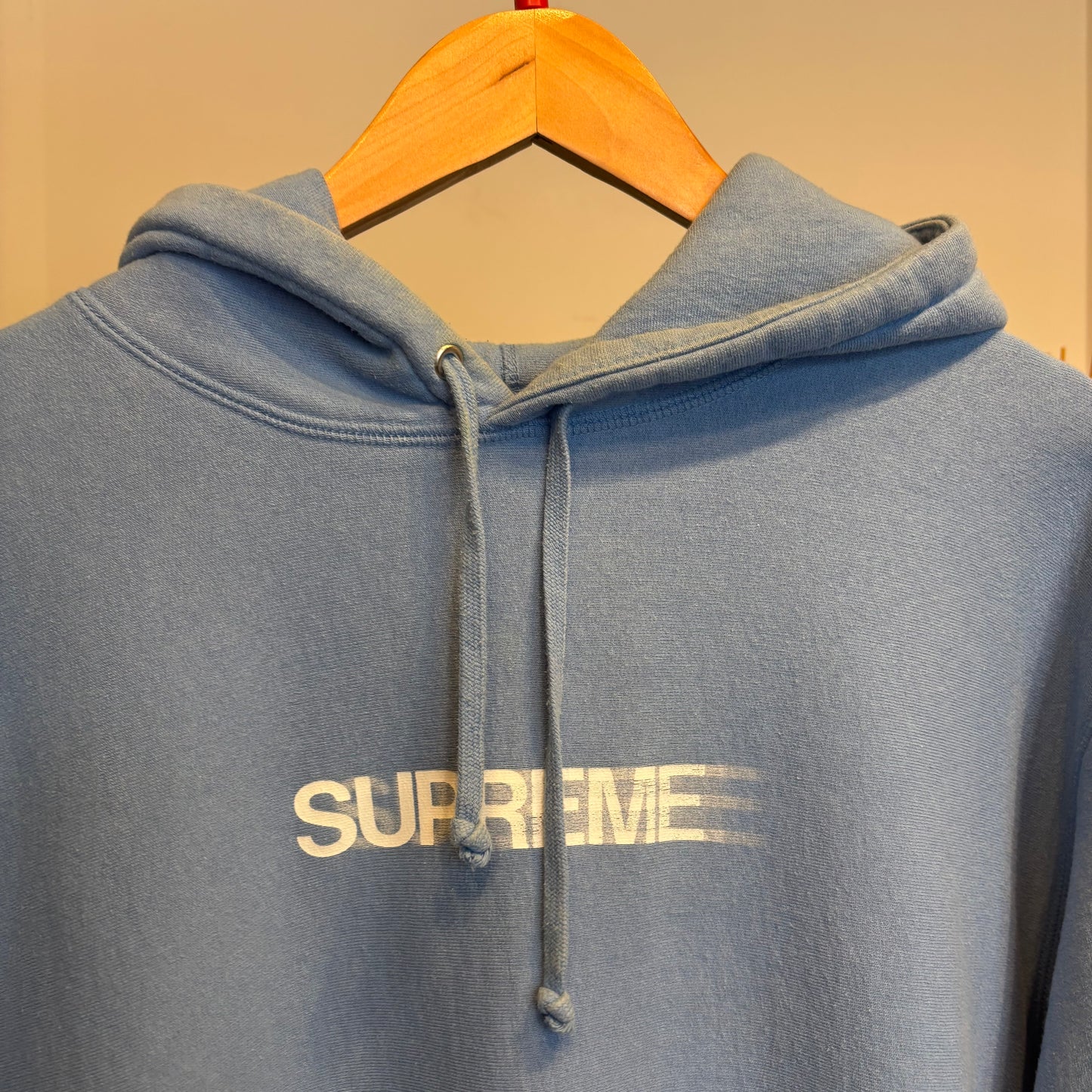 Supreme SS23 Motion Logo Hoodie Light Blue (Large)