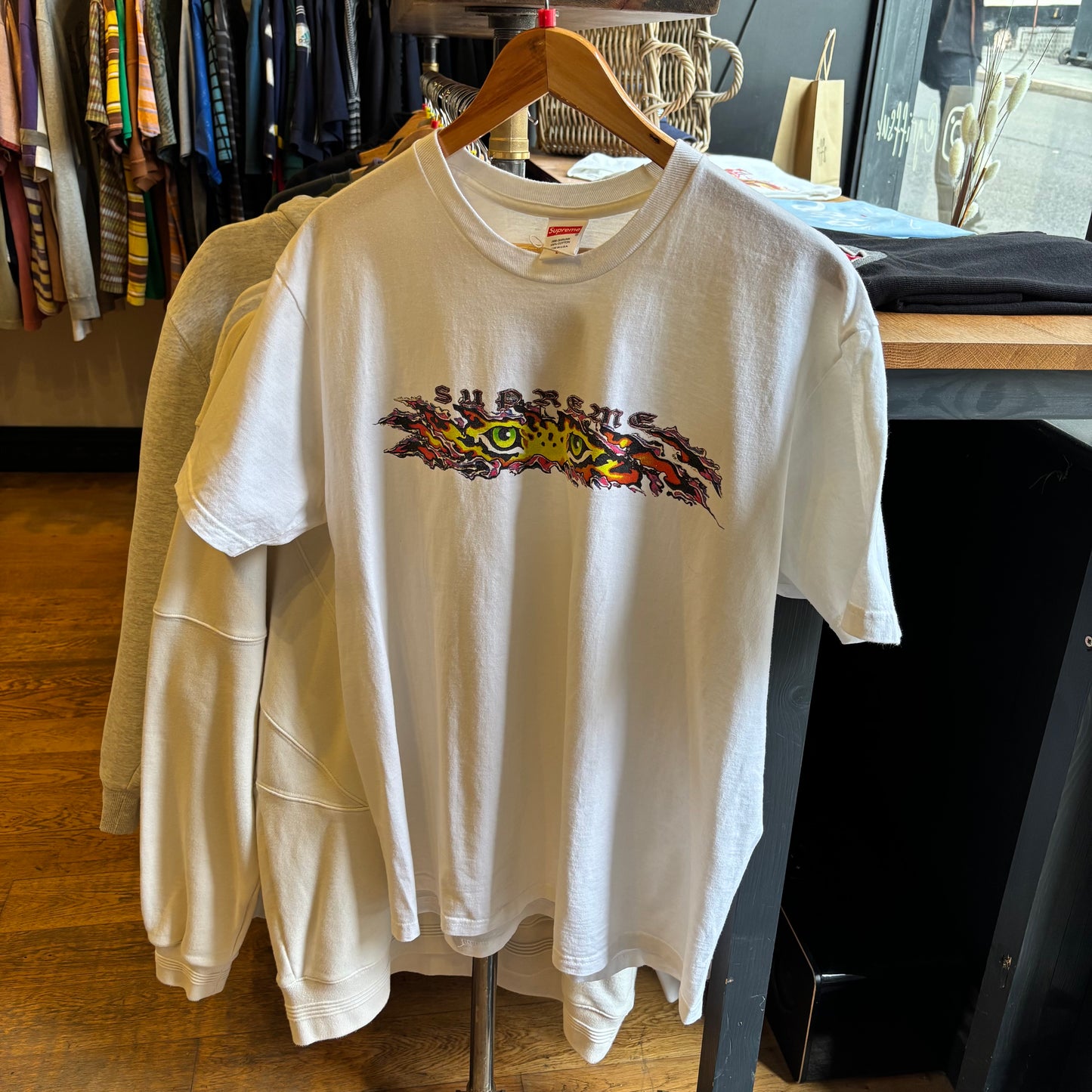 Supreme SS22 Eyes T-Shirt White (Large)