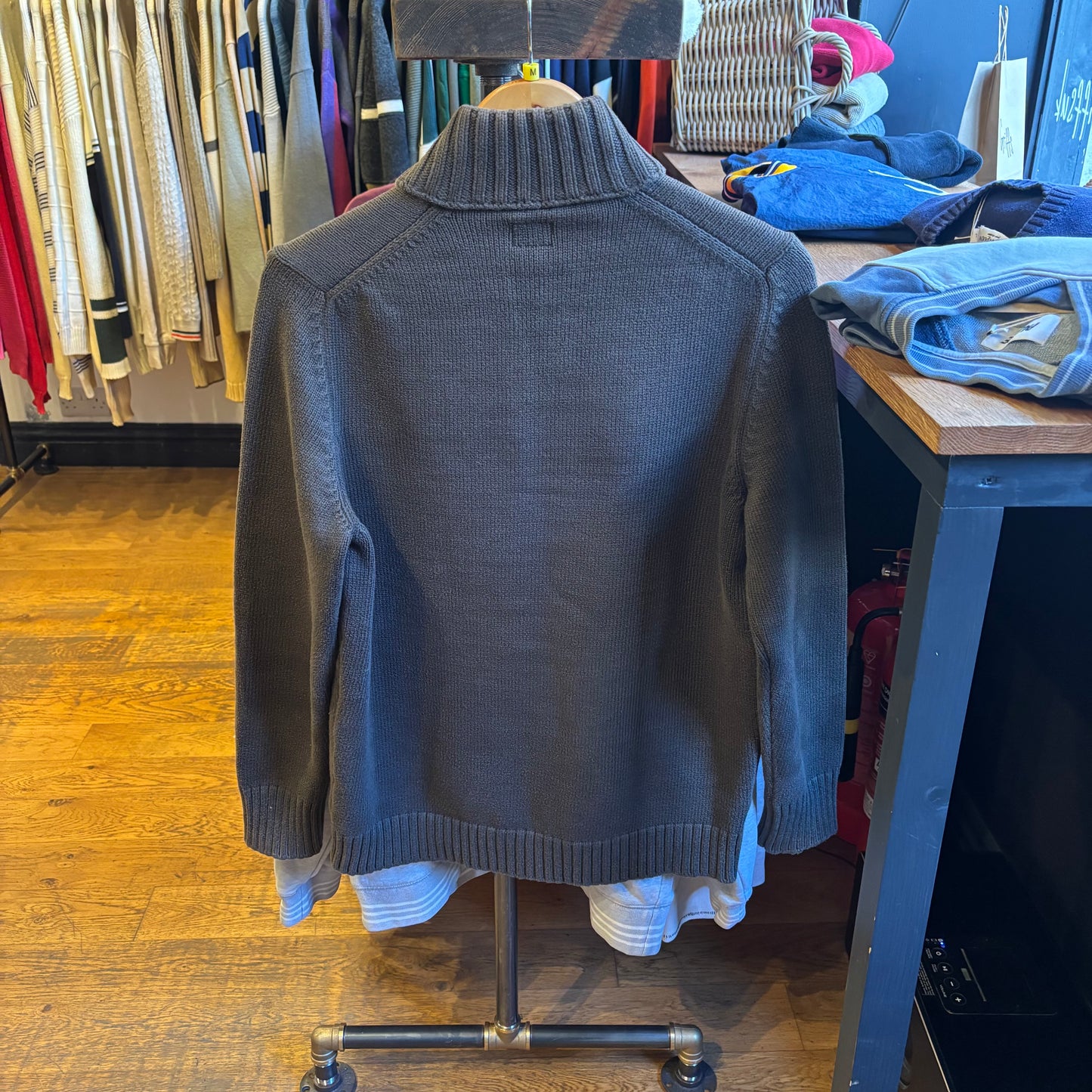 CP Company AW06 Button Up Knit Jumper Green (Medium)