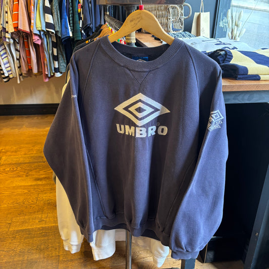 Umbro Pro Training Spellout Oversized Sweatshirt Navy (Large)