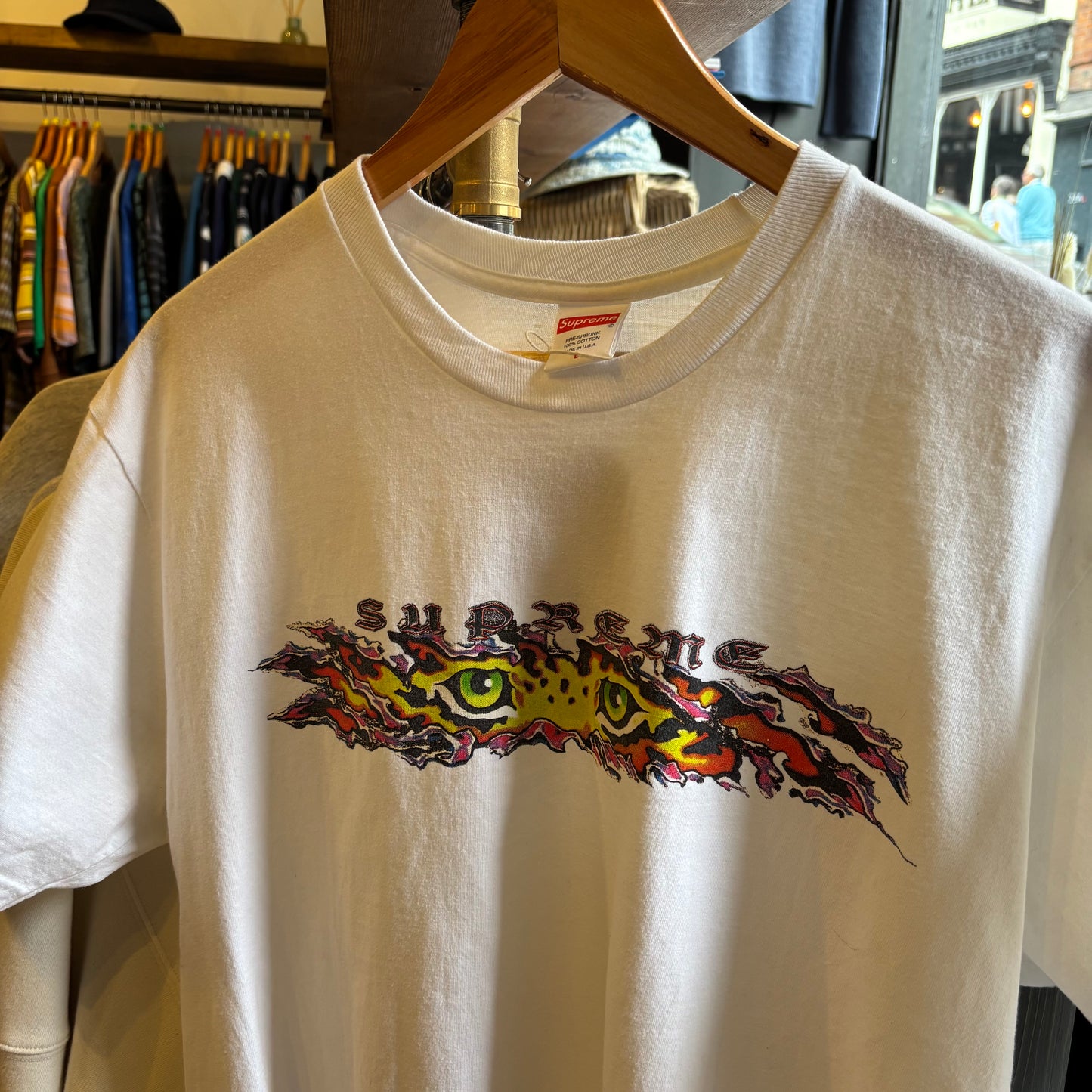 Supreme SS22 Eyes T-Shirt White (Large)