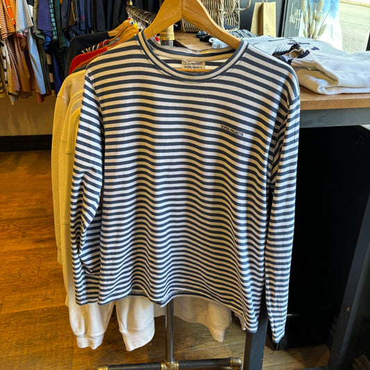 Norse Projects Jams Logo Stripe Longsleeve Blue/ White (Large)