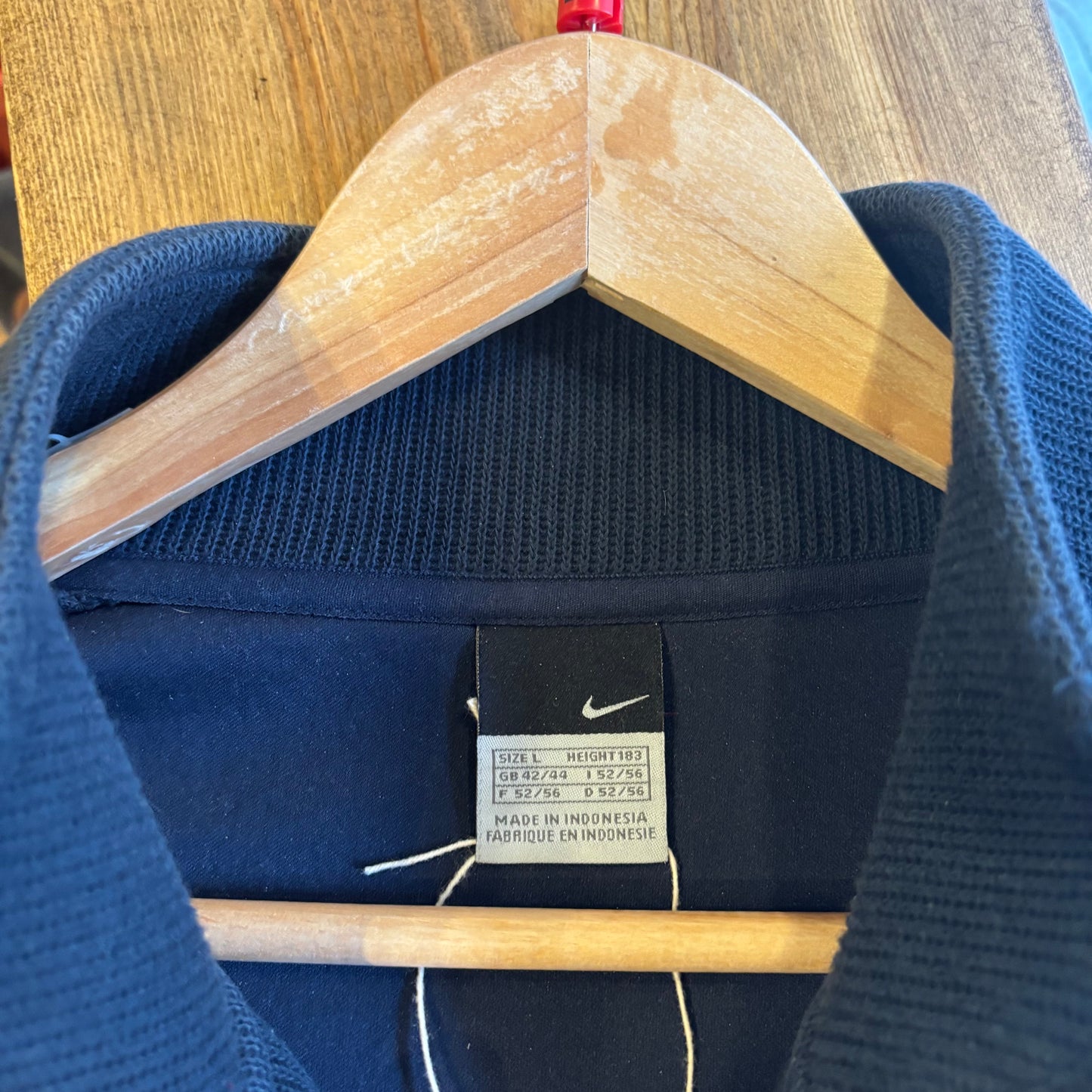 Nike Swoosh Chunky Rib Full Zip Jumper Navy (Large)