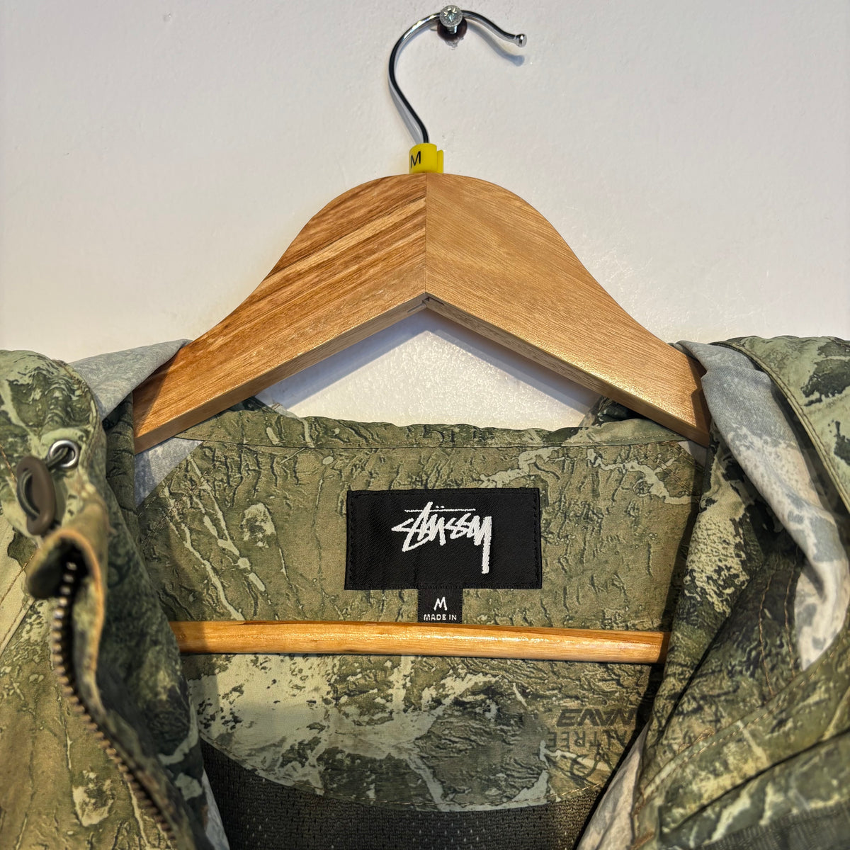 Stussy Real Tree Wav3 Beach Shell Jacket Green (Medium)