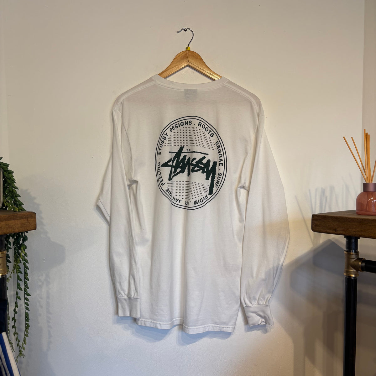 Stussy Designs Longsleeve T-Shirt White (Medium)