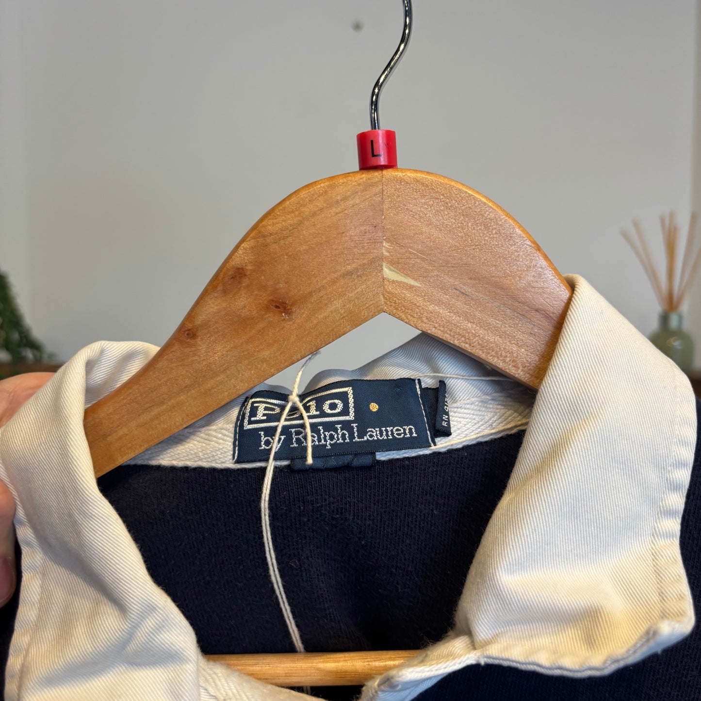 Ralph Lauren Rugby Longsleeve Polo Shirt Navy (Large)