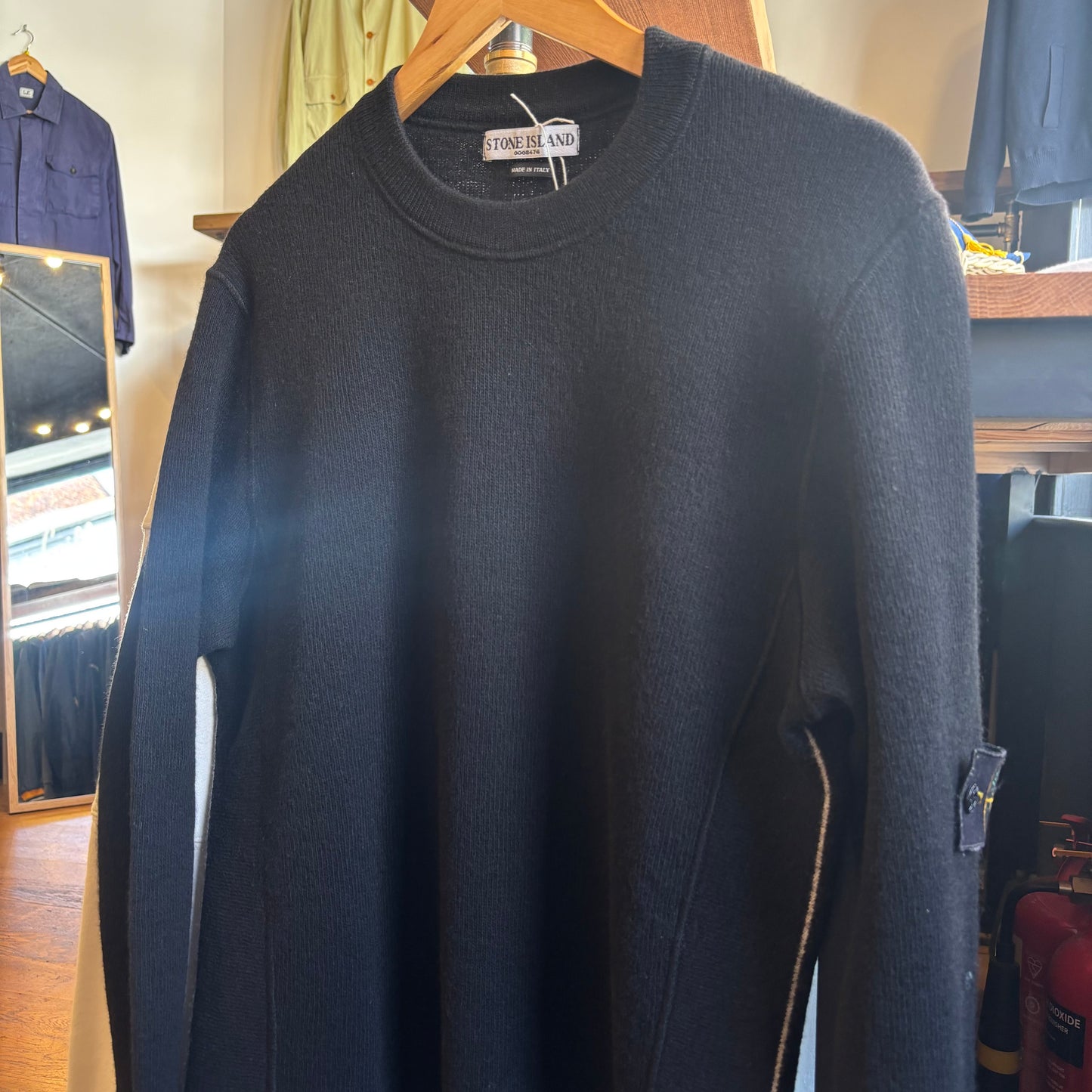 Stone Island A/W 2003 Pullover Knit Jumper Black (Large)