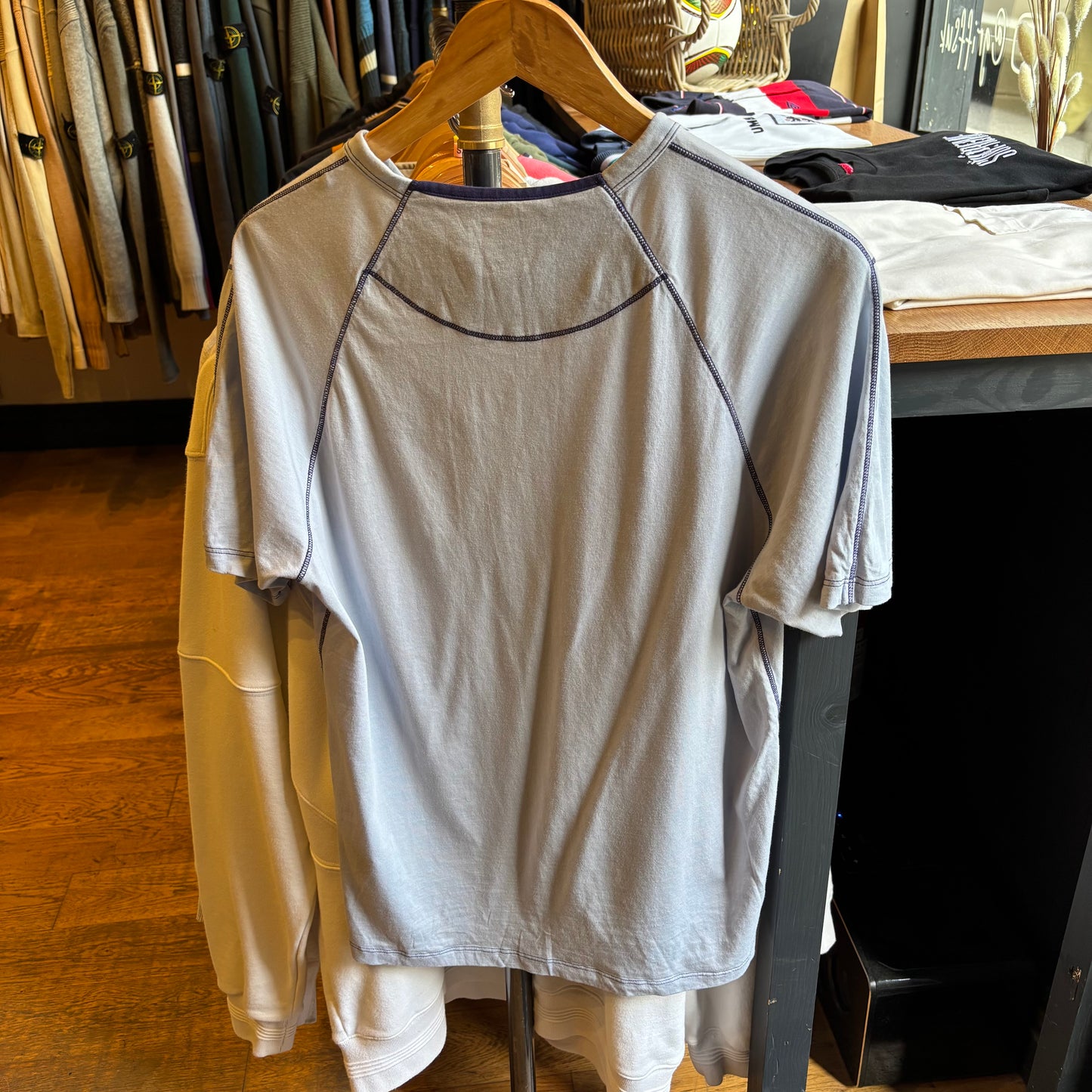 CP Company British Sailor Print T-Shirt Light Blue (Medium)