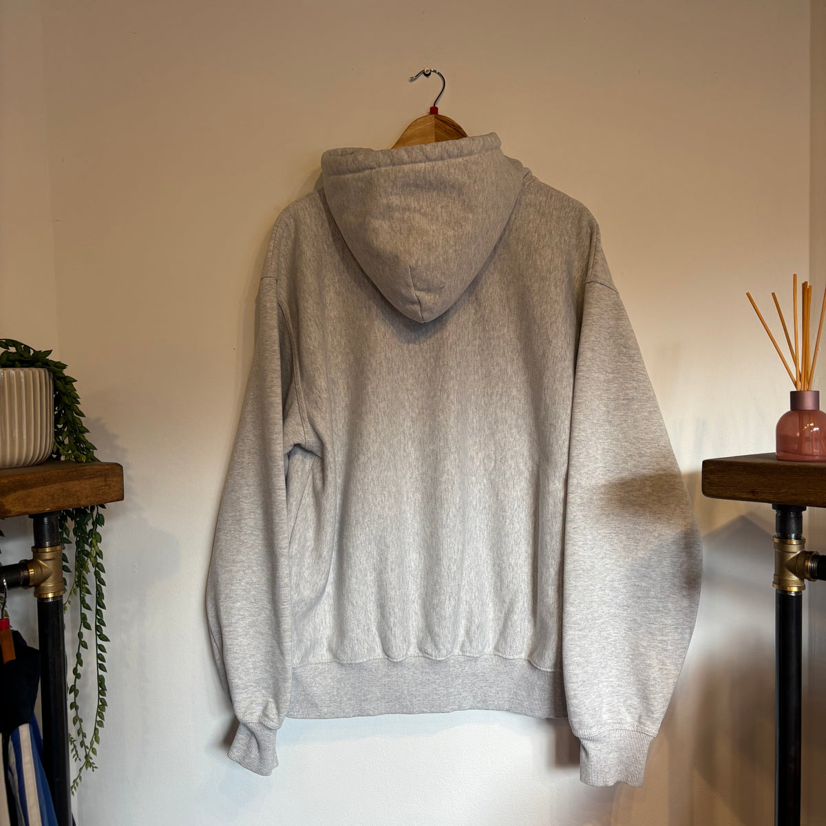 Stussy Soda Can Oversized Hoodie Grey (Large)