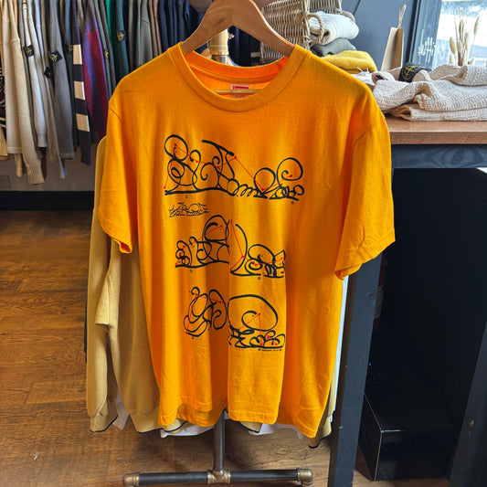 Supreme FW18 System Graphic T-Shirt Orange (Medium)