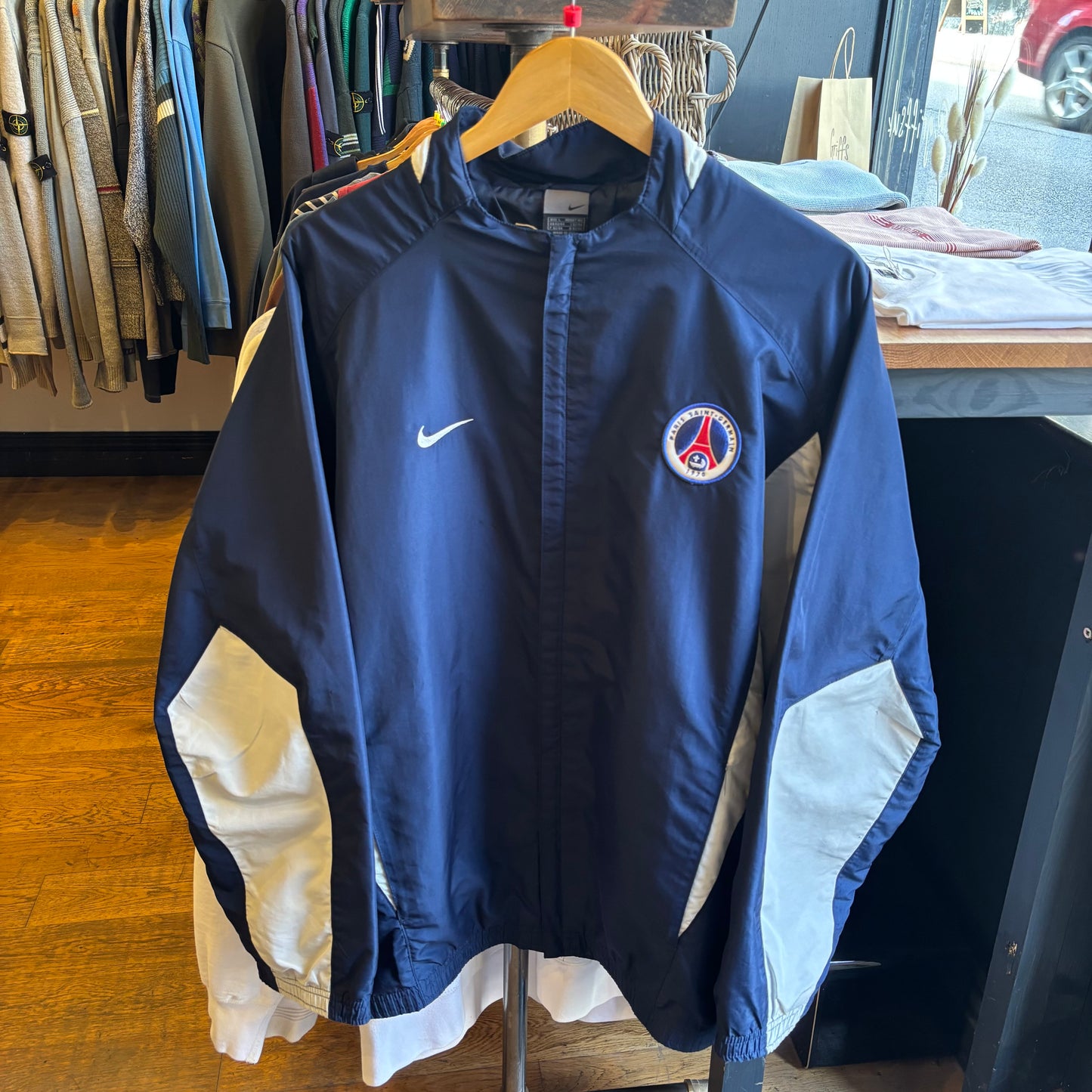 Paris Saint Germain Nike 2003/04 T90 Training Jacket Navy (Large)