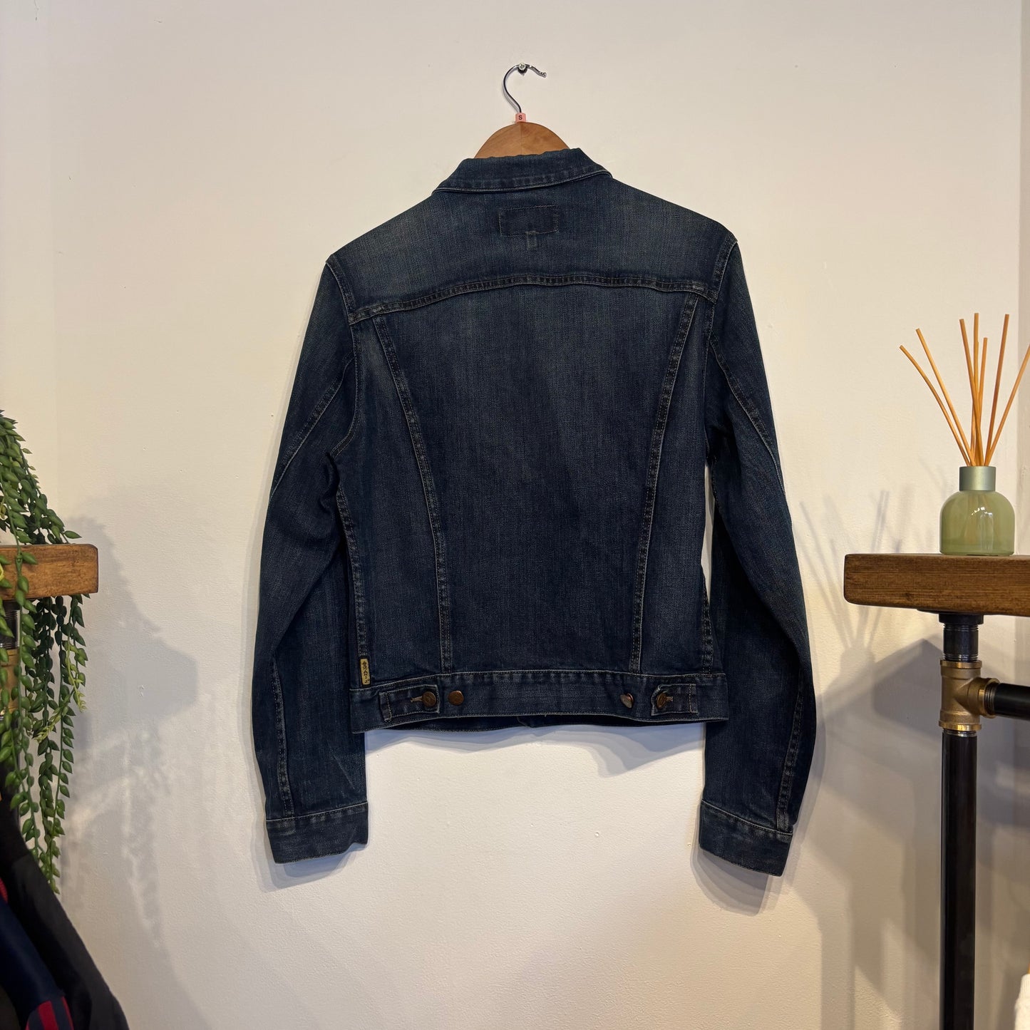 Armani Jeans Denim Button Up Jacket Navy (Small)