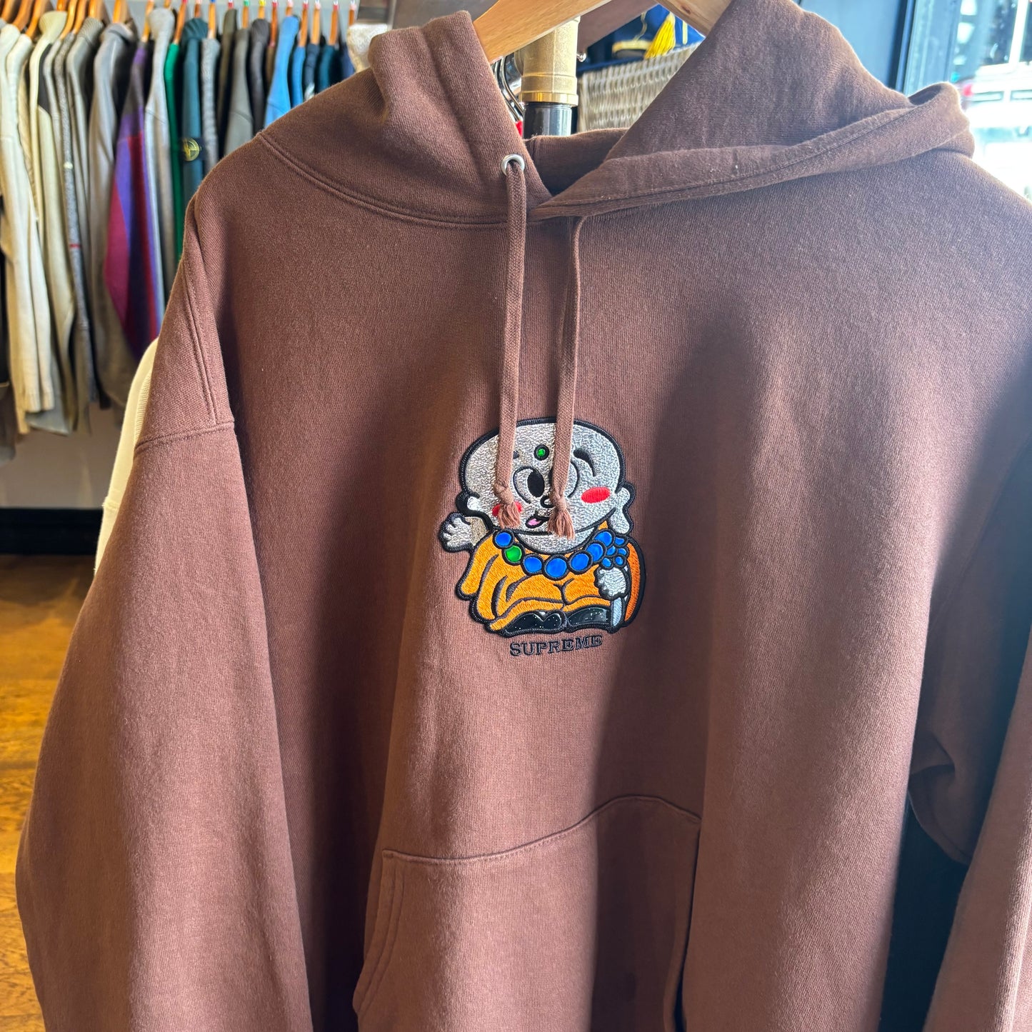 Supreme SS23 AOI Buddha Hoodie Brown (Medium)