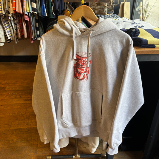 Stussy Soda Can Oversized Hoodie Grey (Medium)