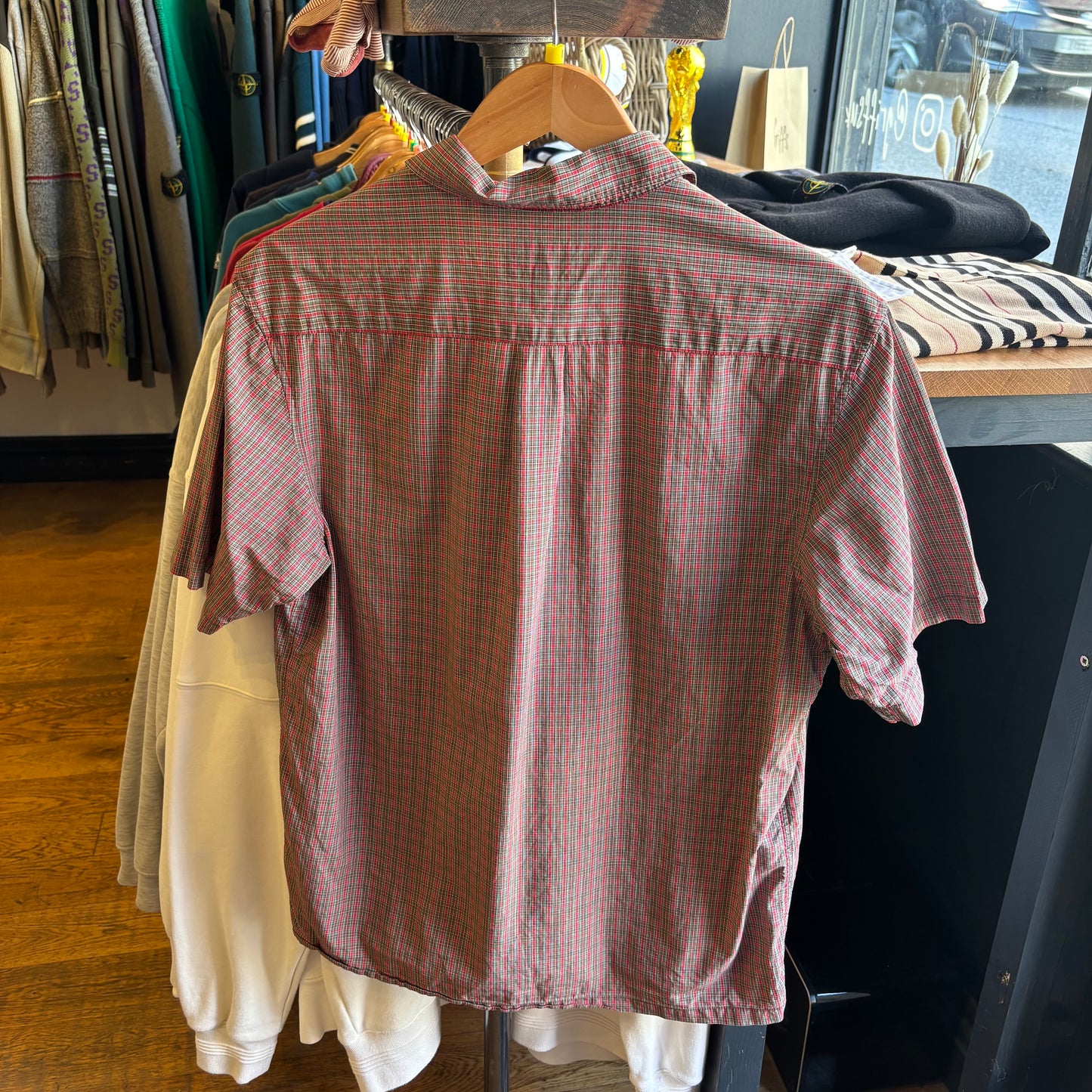 Supreme SS19 Plaid Button Up Shirt Red (Medium)
