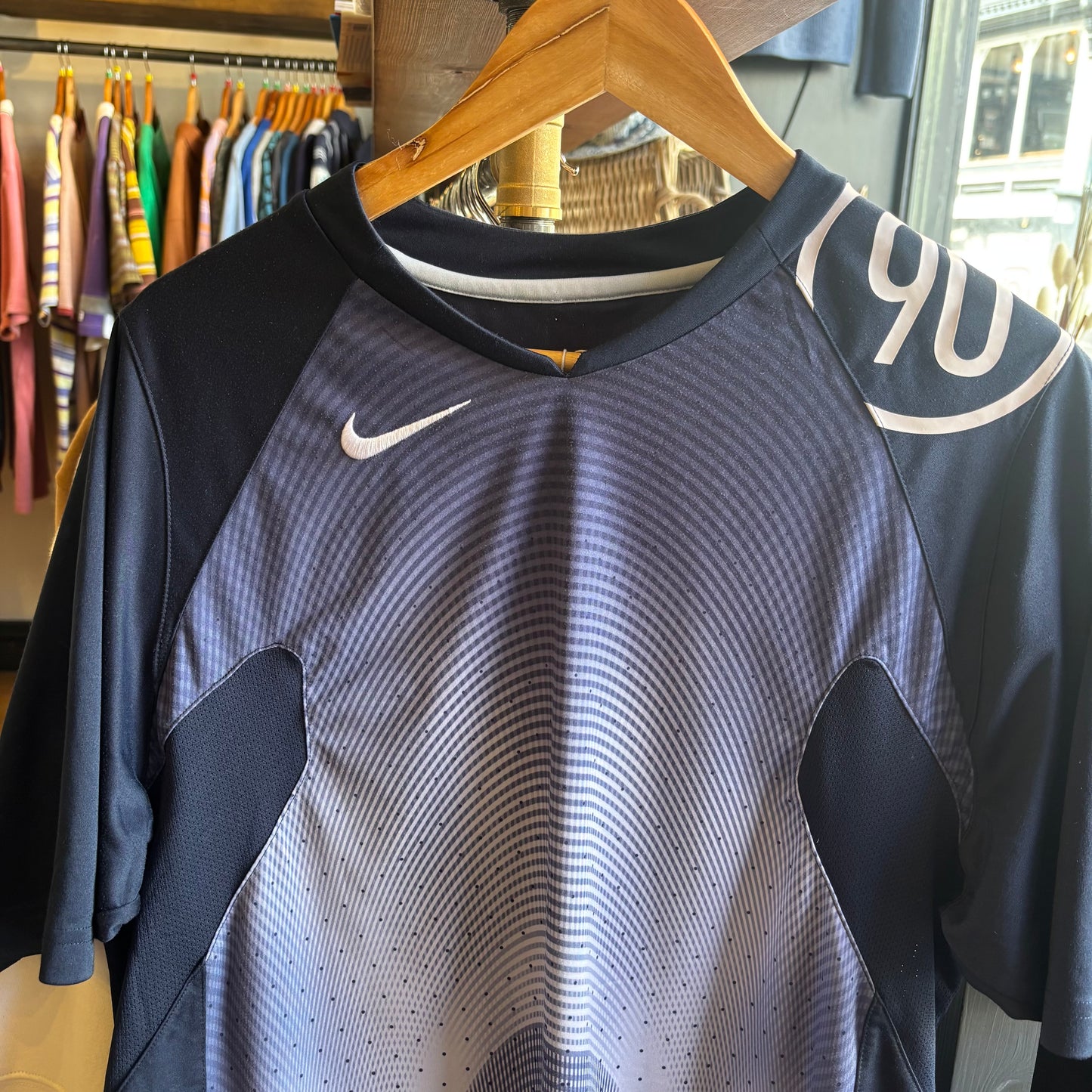 Nike T90 Sports T-Shirt Navy (Large)