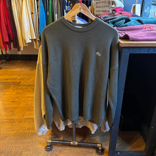 Lacoste Pullover Knit Jumper Green (Large)