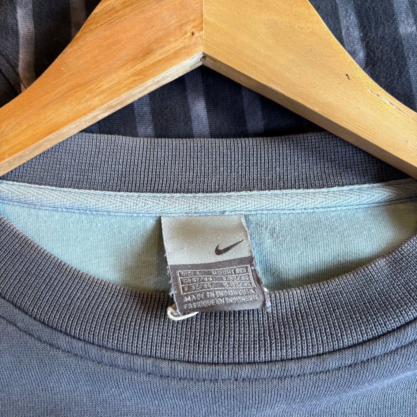 Nike Spellout Oversized Sweatshirt Grey (Large)